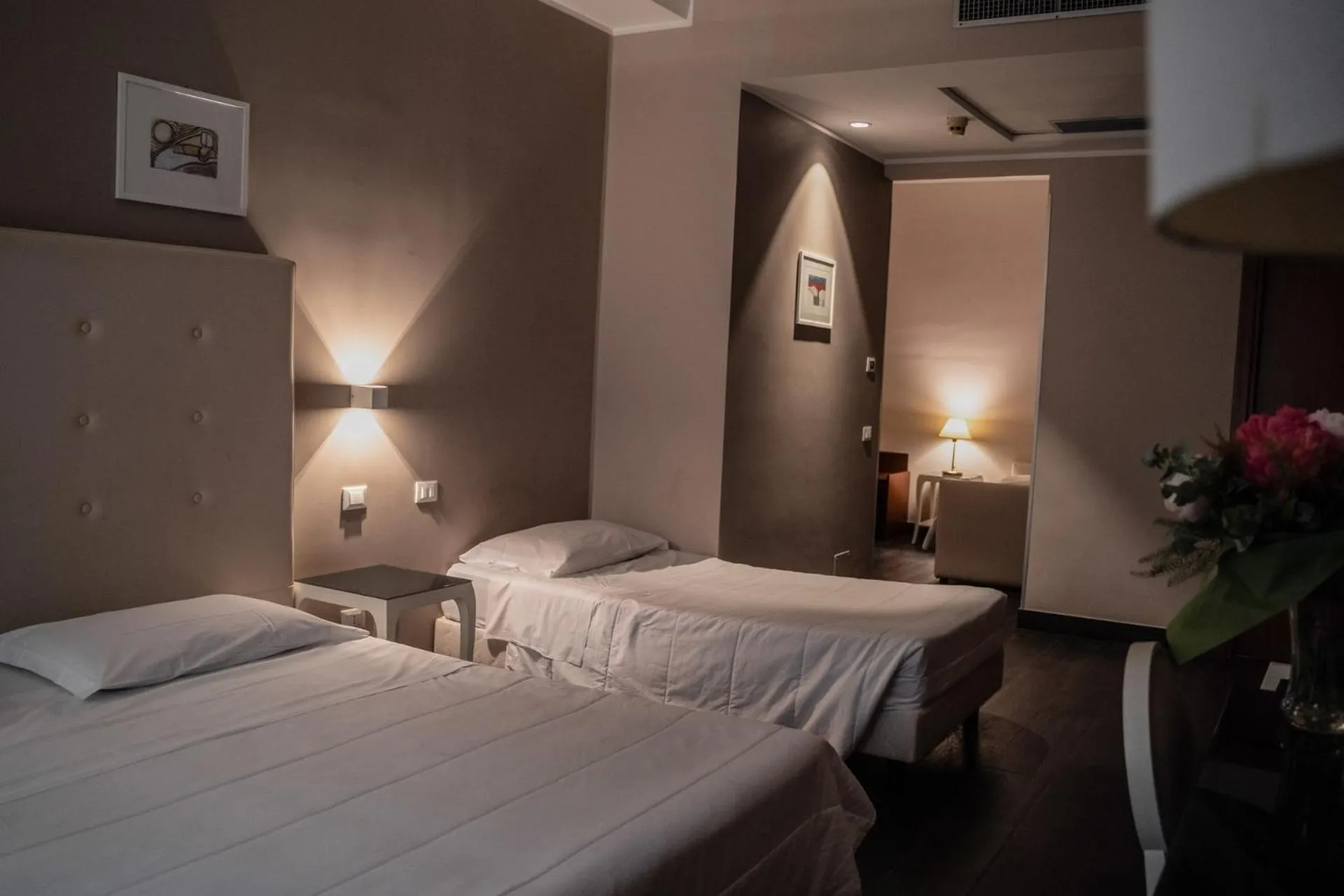 Bed in Hotel Mediterraneo