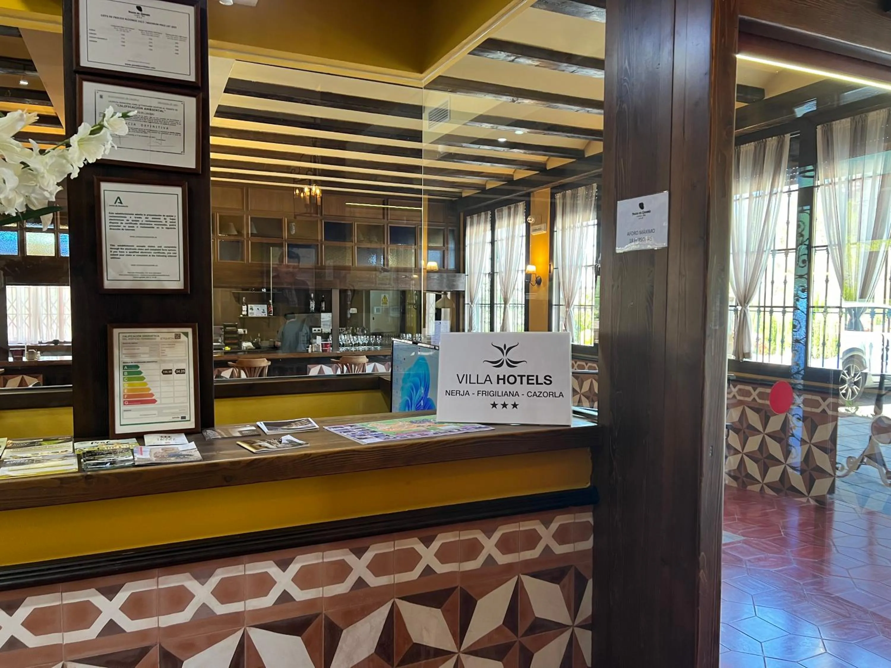 Lobby or reception in Hotel Rural Cazorla Posada del Cordobés