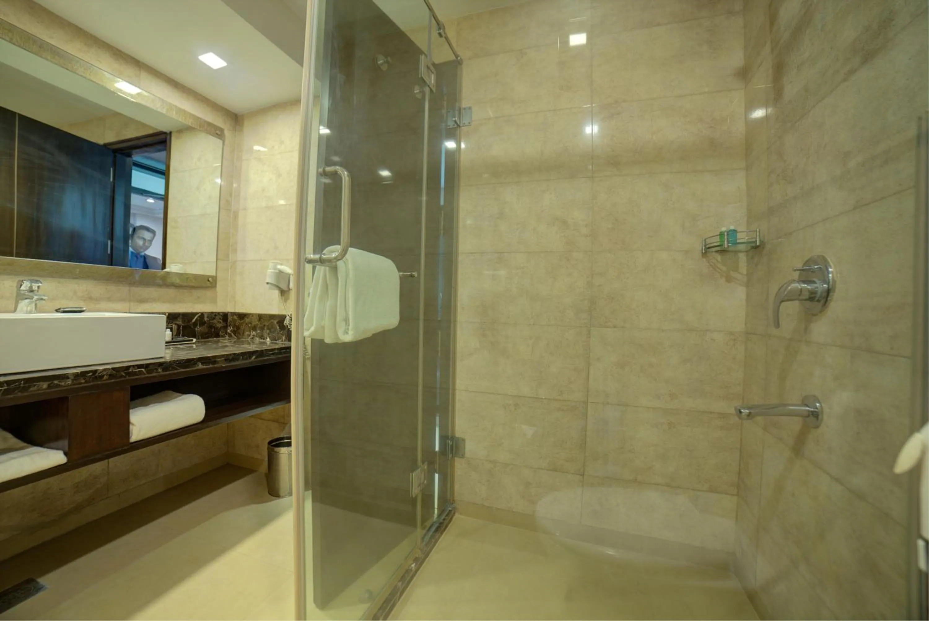 Bathroom in Goldfinch Hotel Delhi NCR