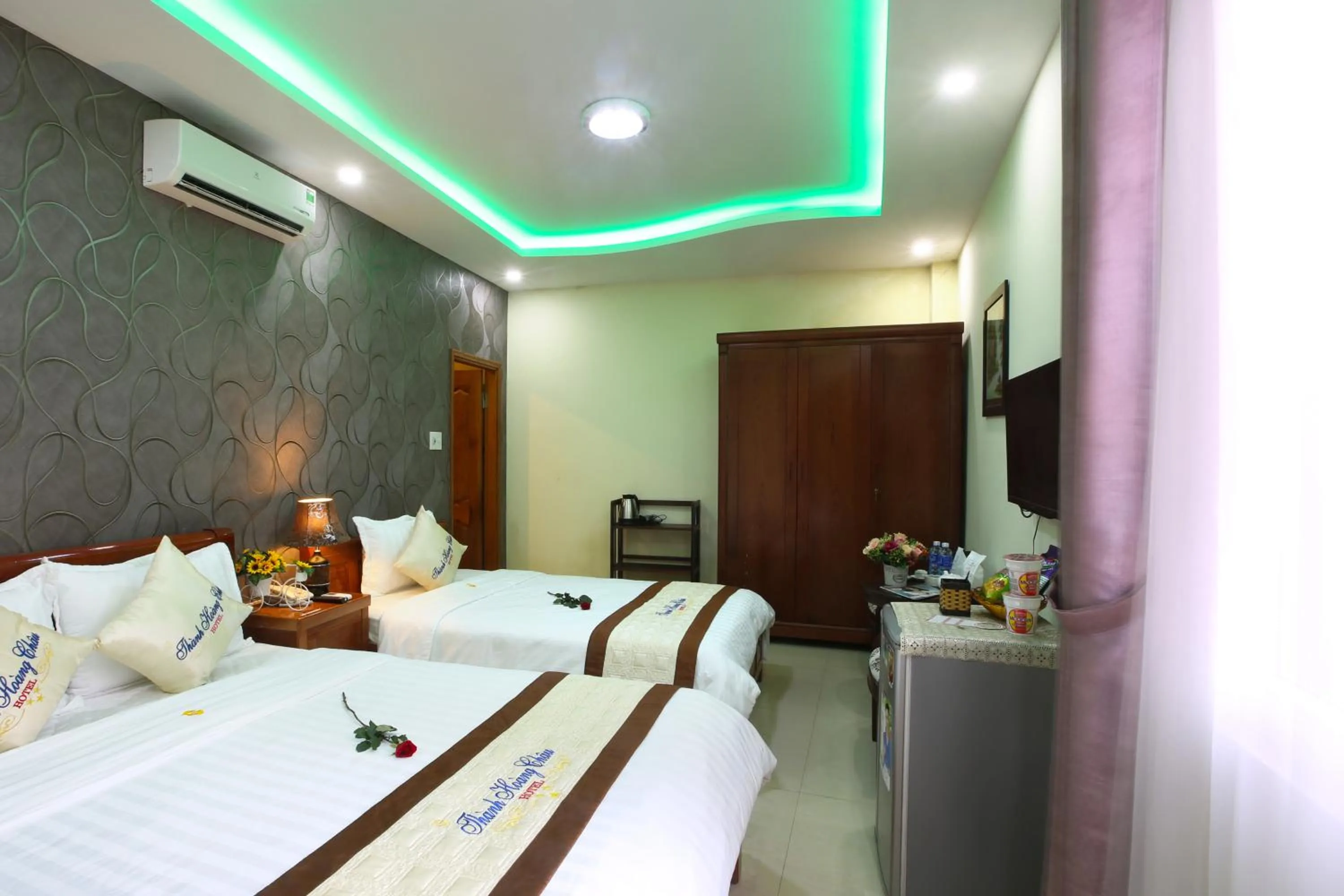 Bed in Thành Hoàng Châu Boutique Hotel