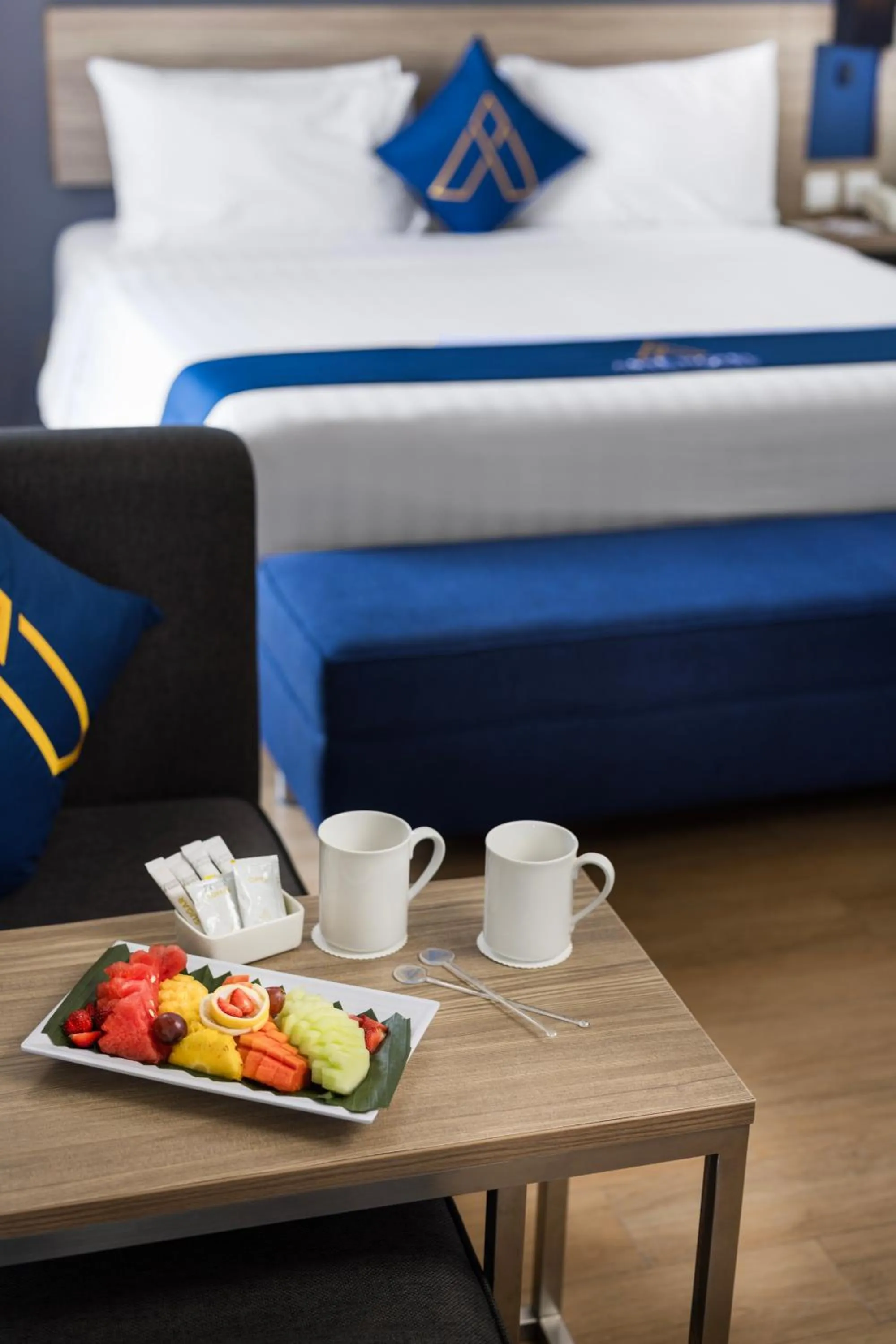 Bed in Arte Hotel Bandar Lampung