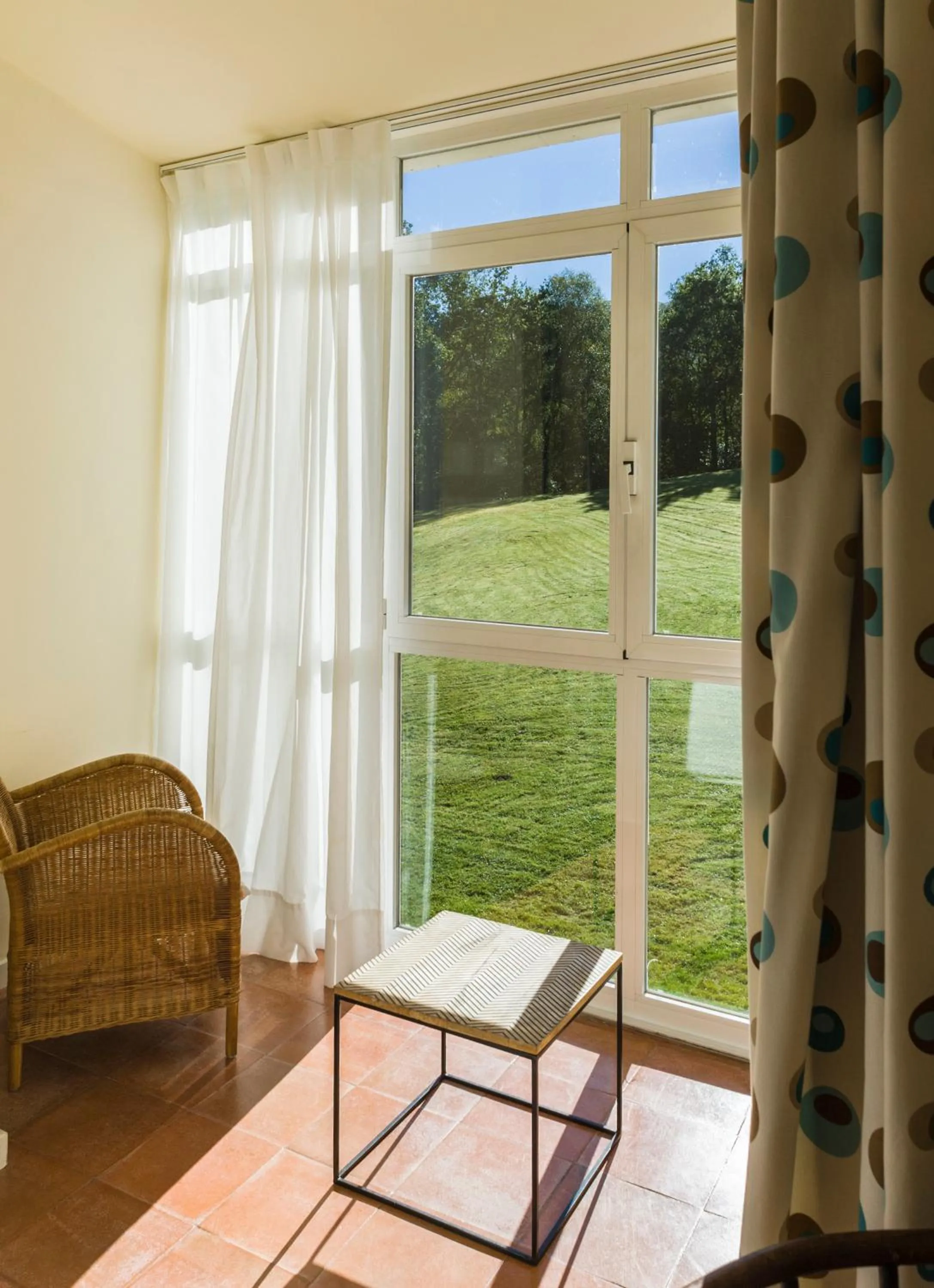 Garden view in La Posada