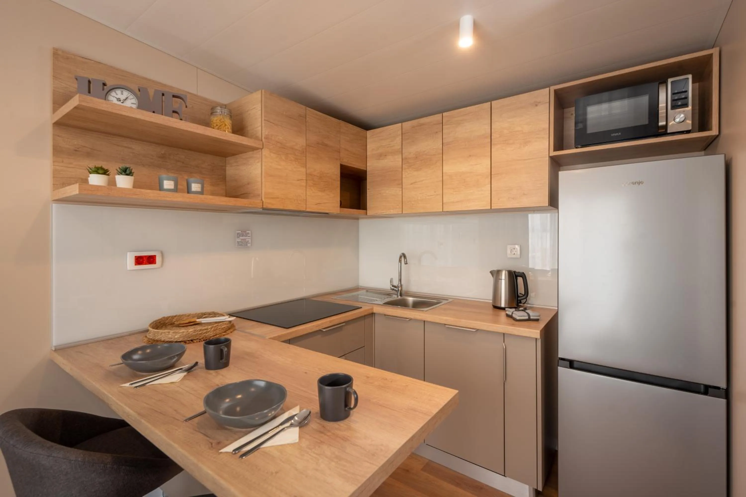 Kitchen or kitchenette in Mobile Homes Rapoća