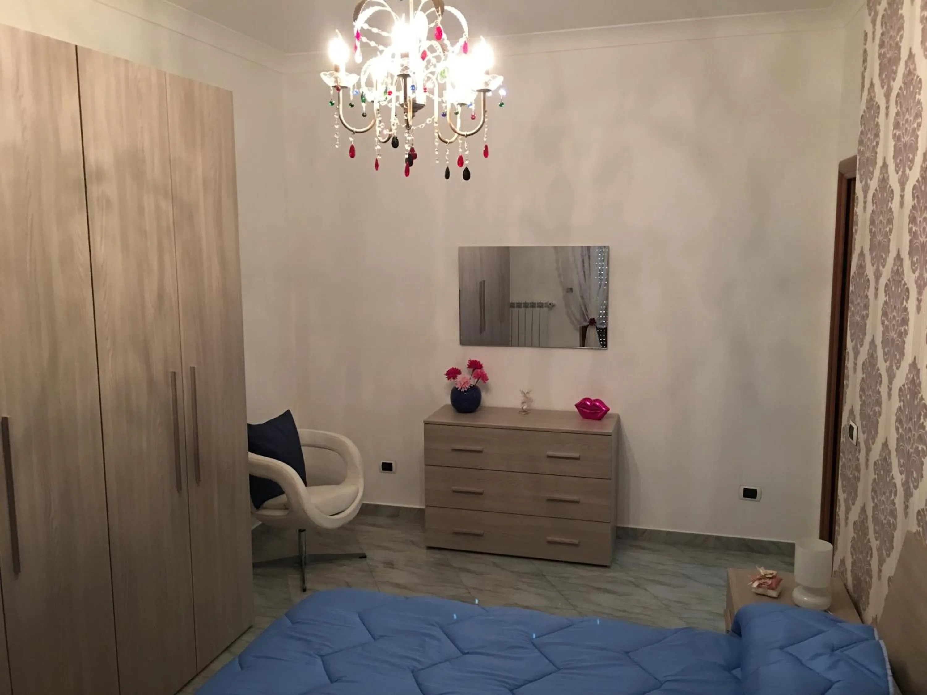 Bedroom, Bed in Supera Napoli Apartment