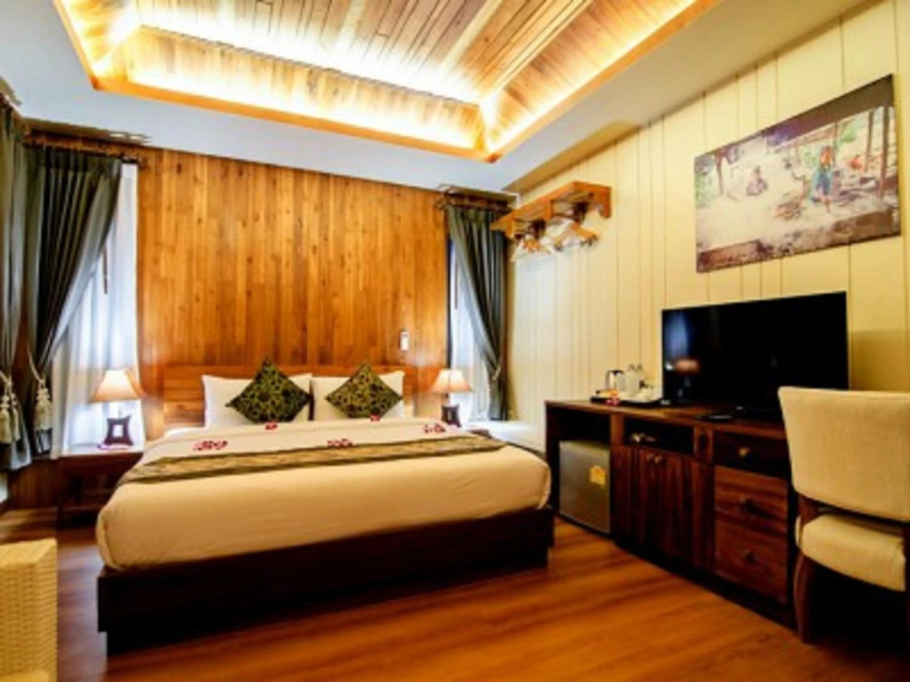 Bed in Koh Yao Yai Hillside Resort