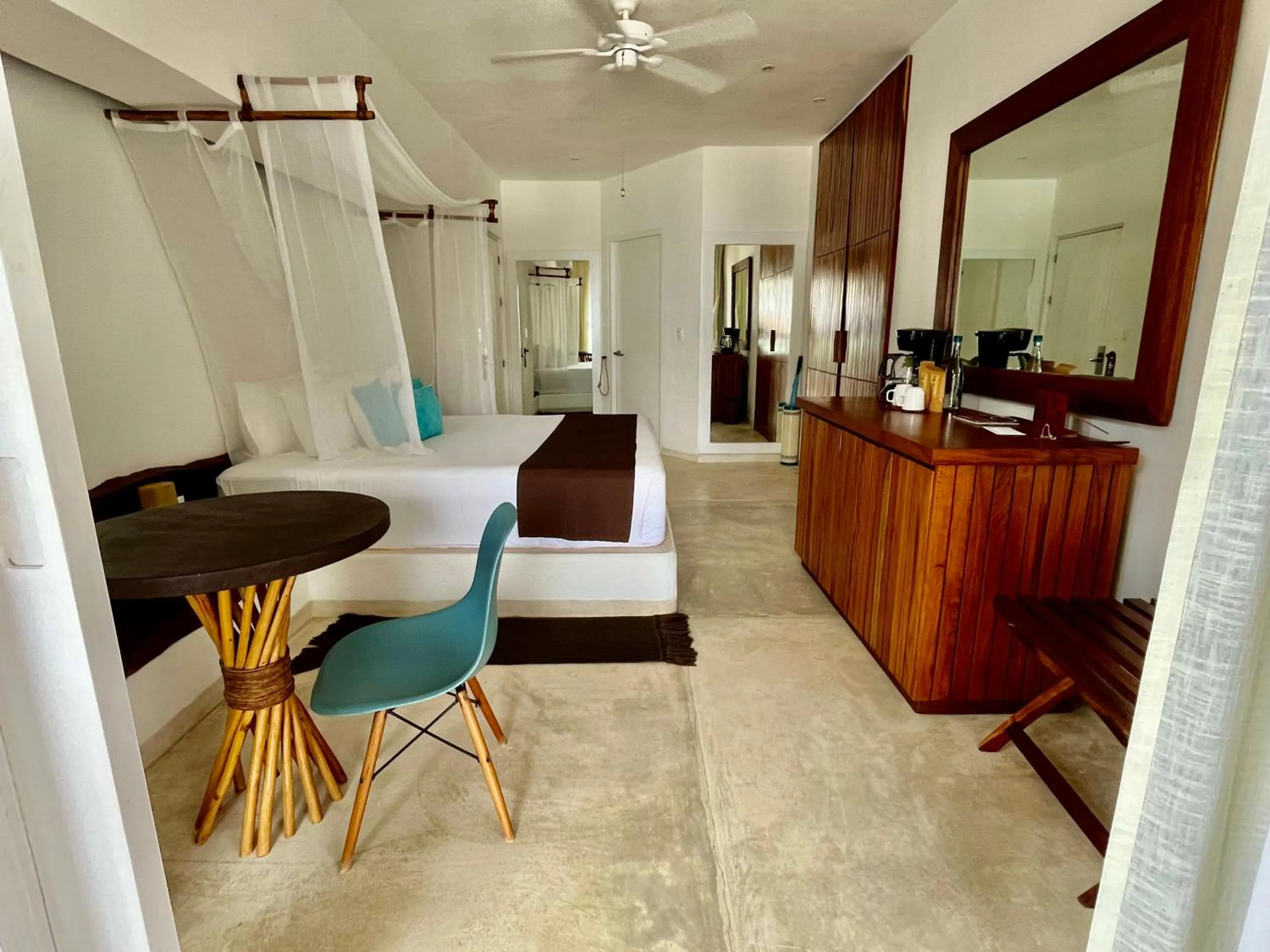 Bedroom in Cabanas Tulum- Beach Hotel & Spa