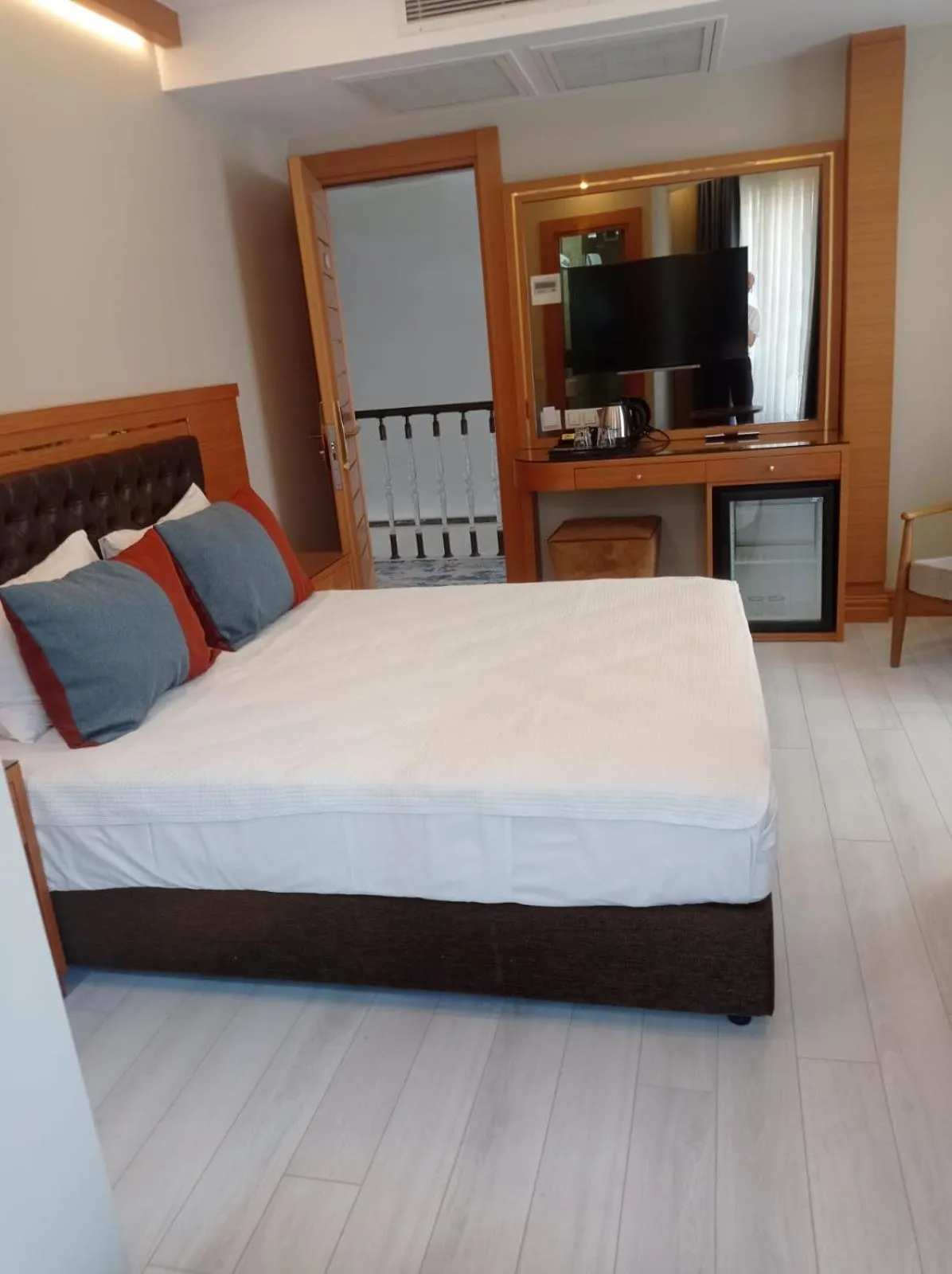 Bed in Hotel Resitpasa Istanbul