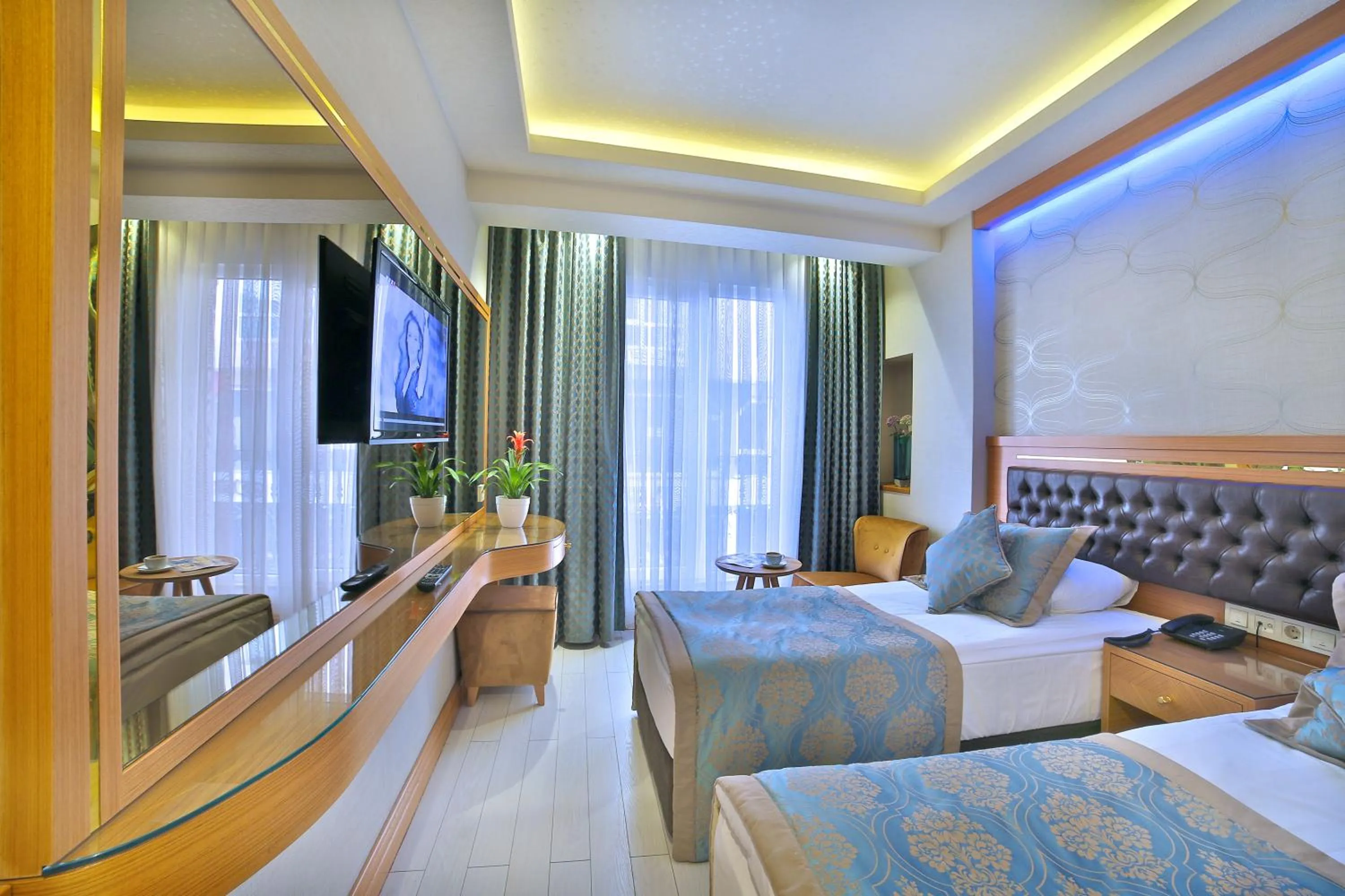 Bed in Hotel Resitpasa Istanbul