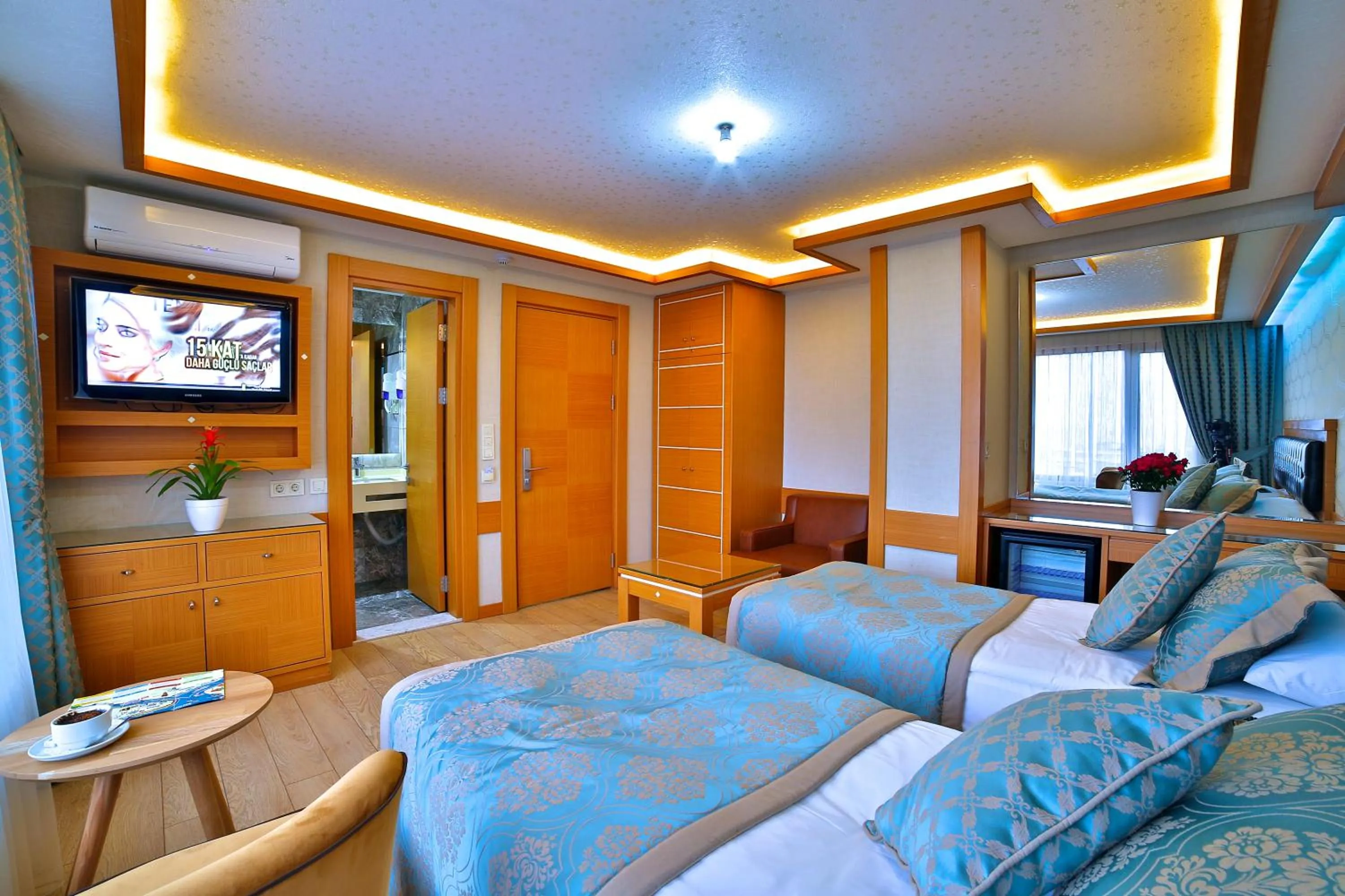 Bed in Hotel Resitpasa Istanbul