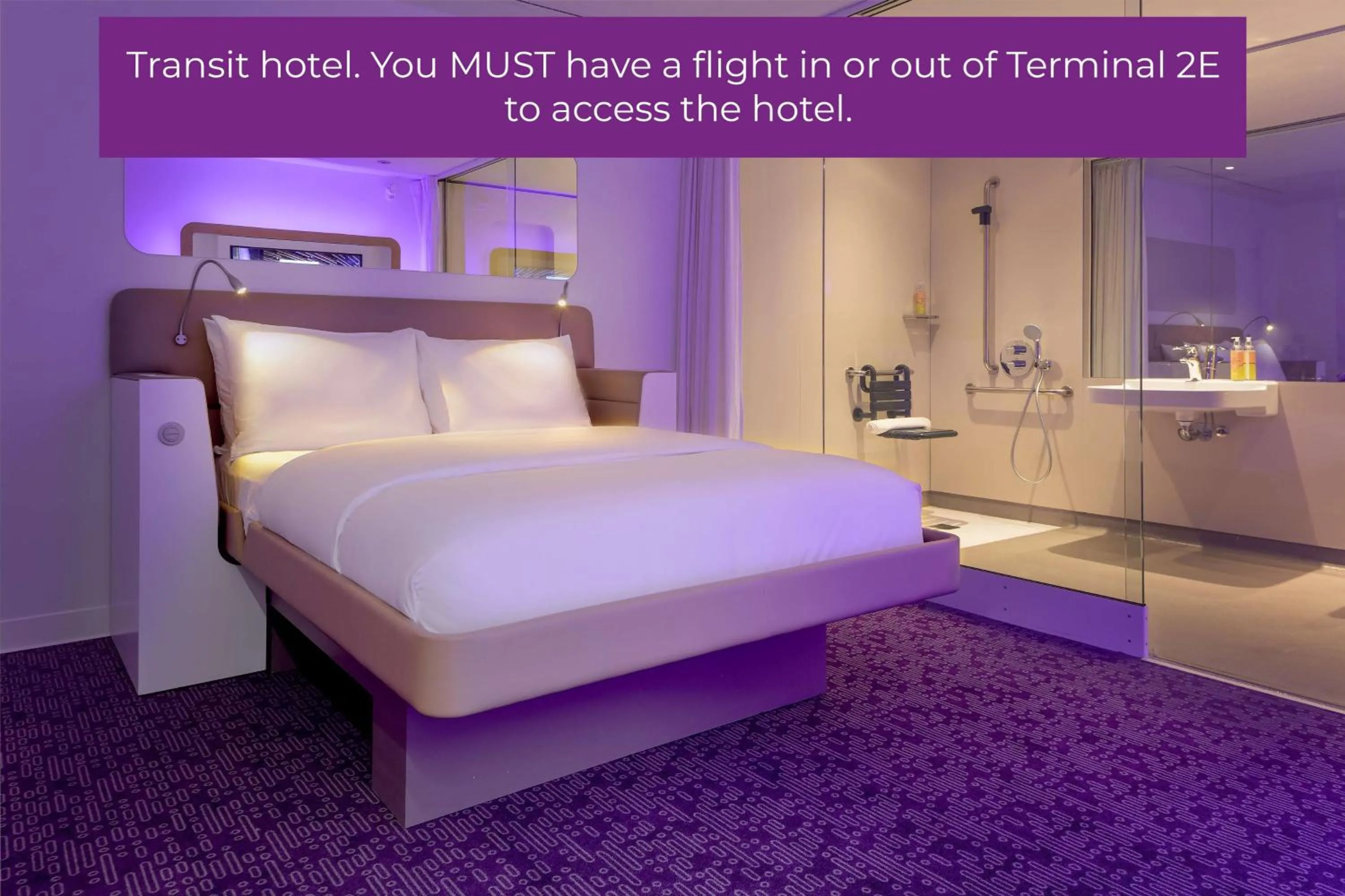 Photo of the whole room, Bed in YOTELAIR Paris CDG - Transit Hotel - Terminal 2E