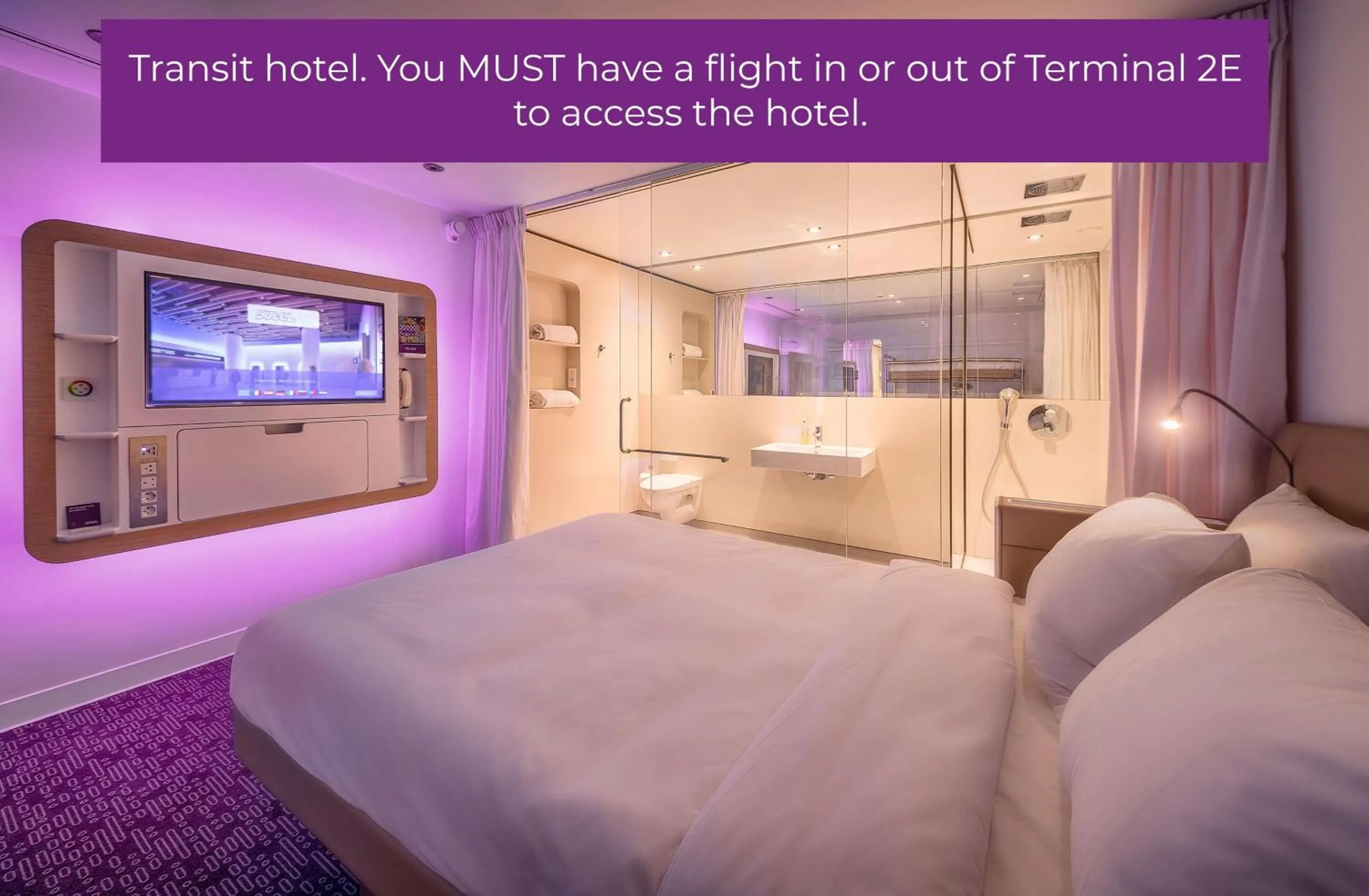 Photo of the whole room, Bed in YOTELAIR Paris CDG - Transit Hotel - Terminal 2E