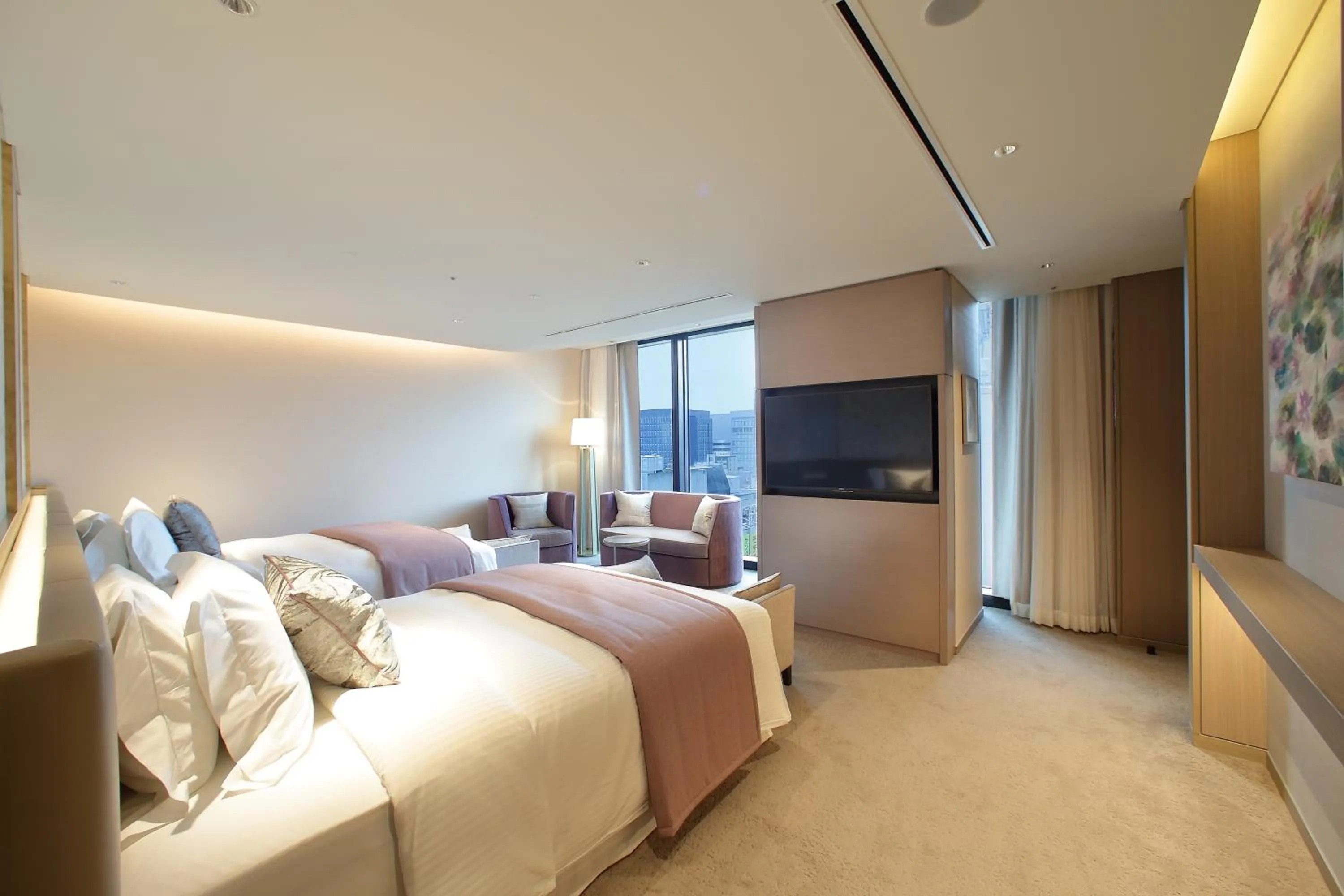 Photo of the whole room, Bed in Miyako Hotel Hakata