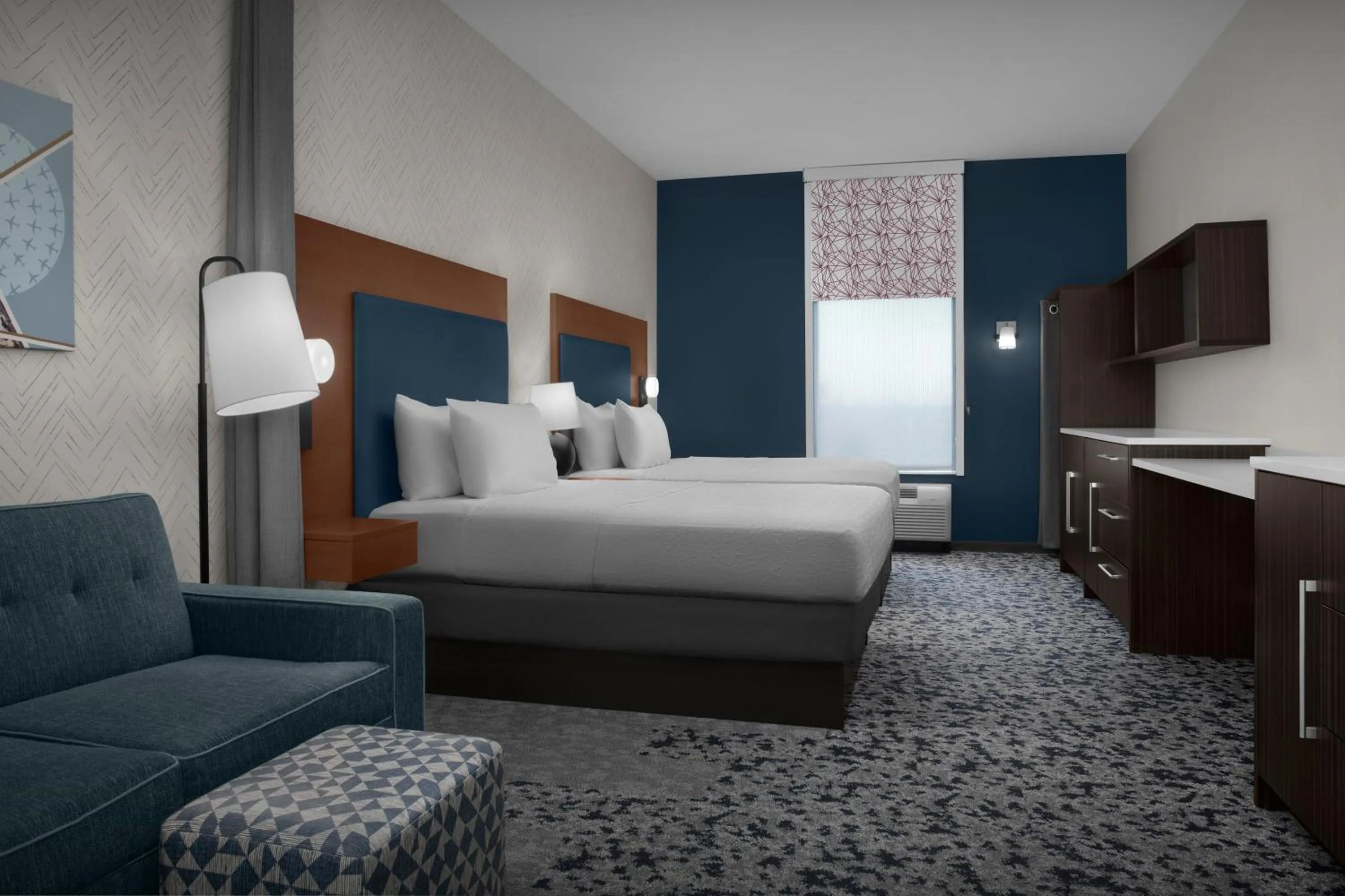 Bedroom, Bed in Home2 Suites by Hilton Arundel Mills BWI Airport