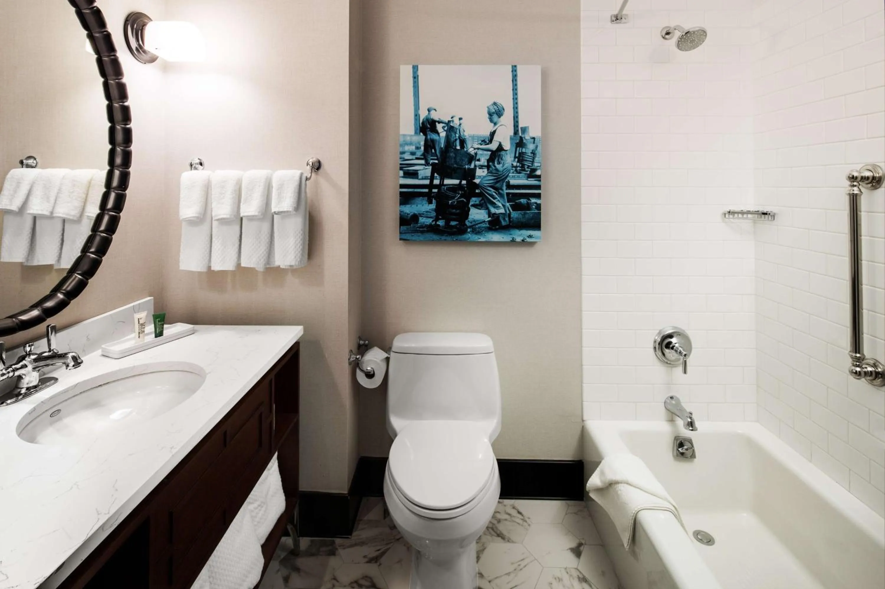 Bathroom in Hilton Brooklyn New York - Newly Renovated