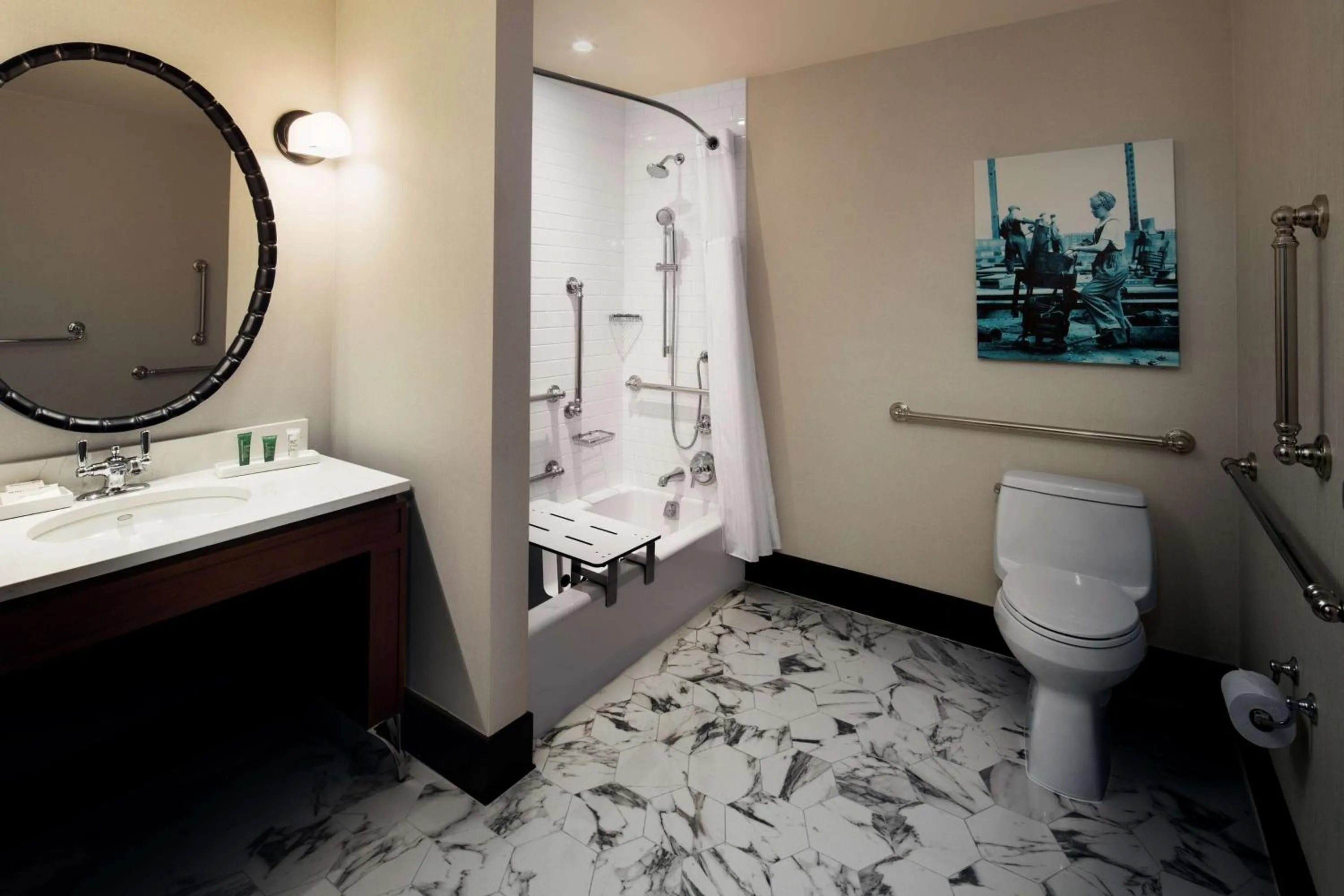 Bathroom in Hilton Brooklyn New York - Newly Renovated
