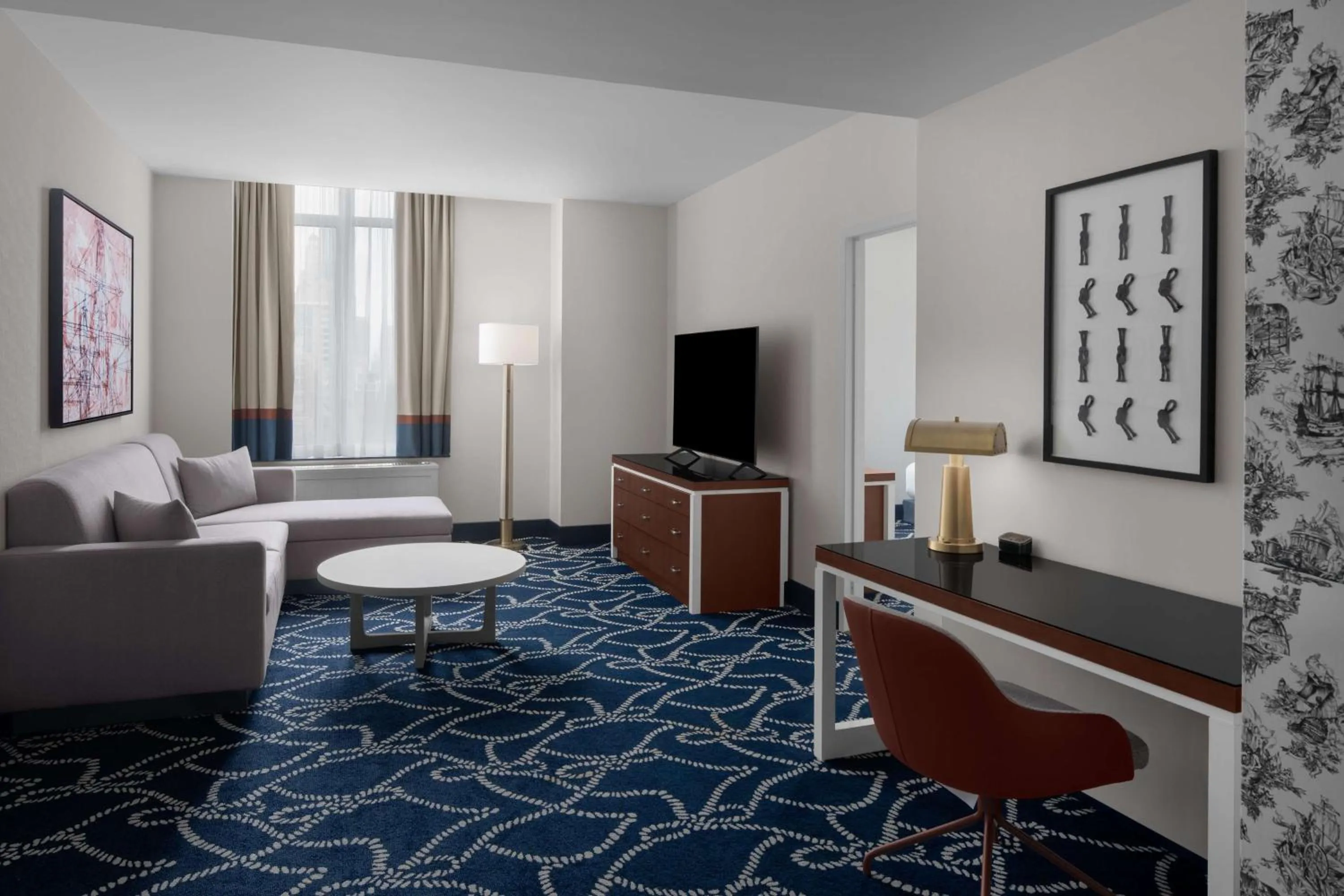 Living room in Hilton Brooklyn New York - Newly Renovated
