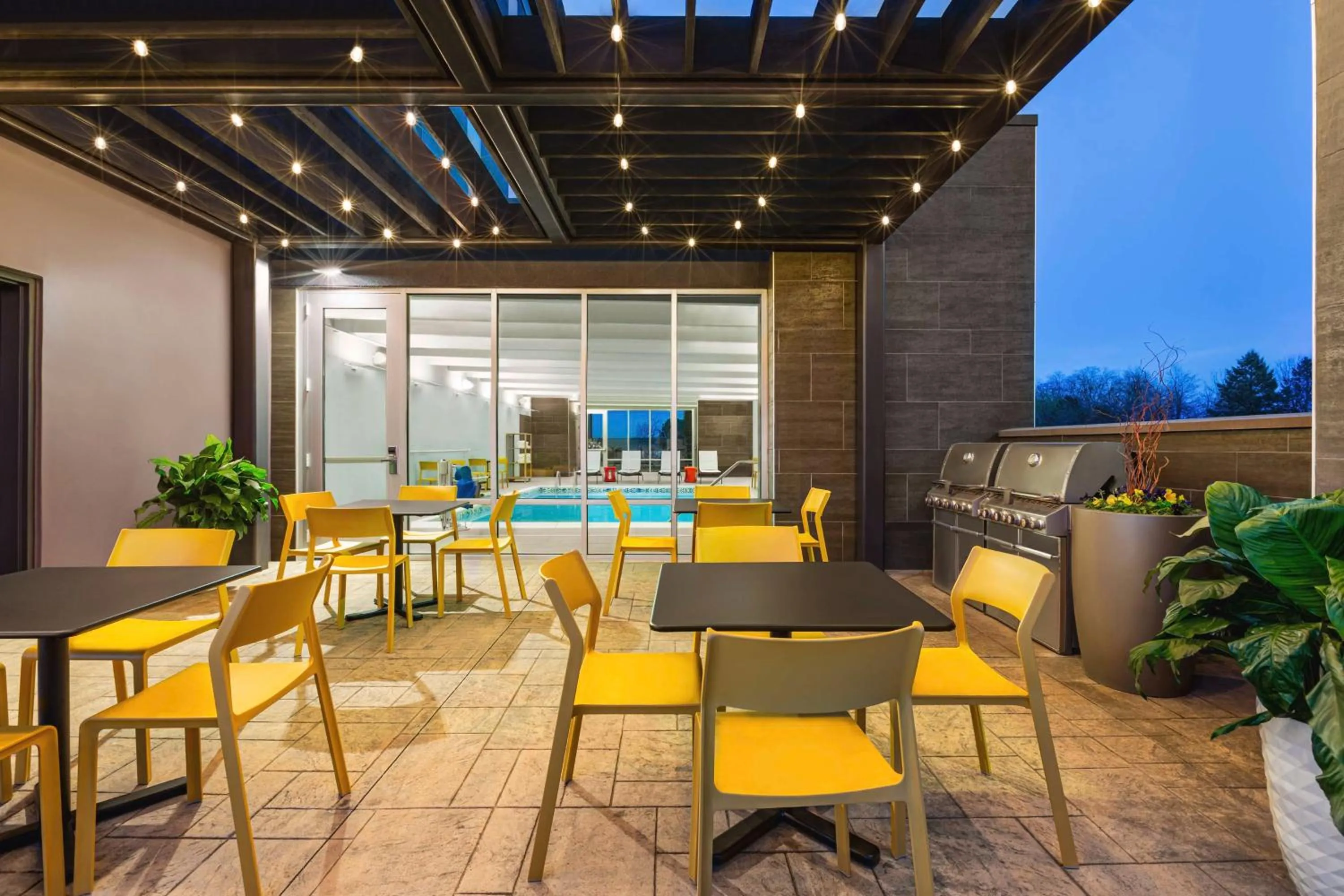 Patio in Home2 Suites By Hilton York