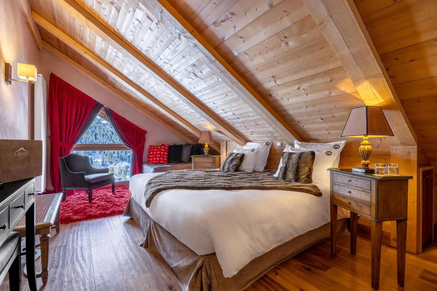 Bed in Hôtel l'Hélios