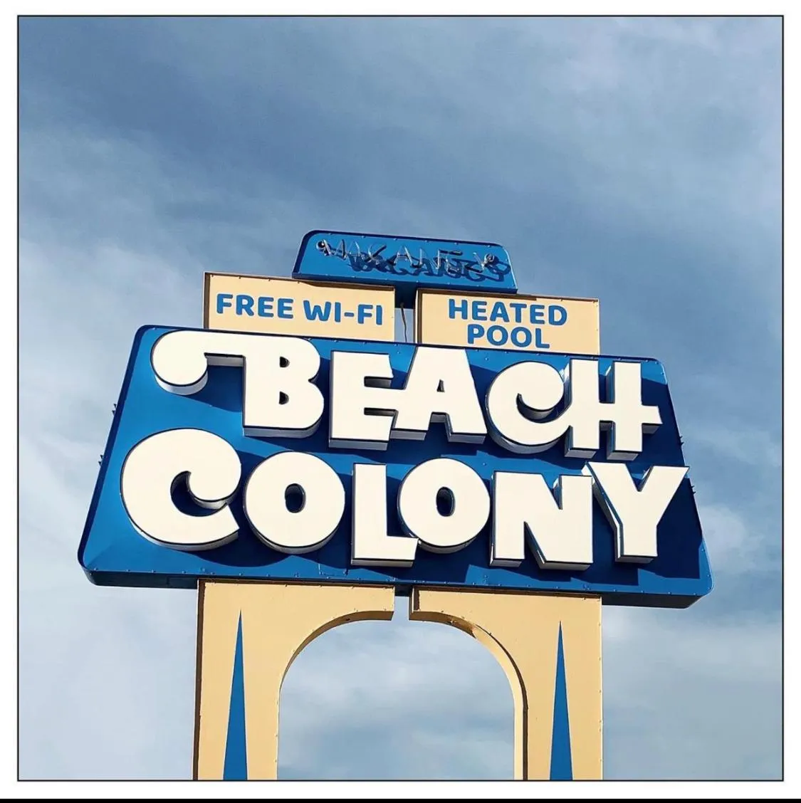 Property logo or sign in Beach Colony Motel