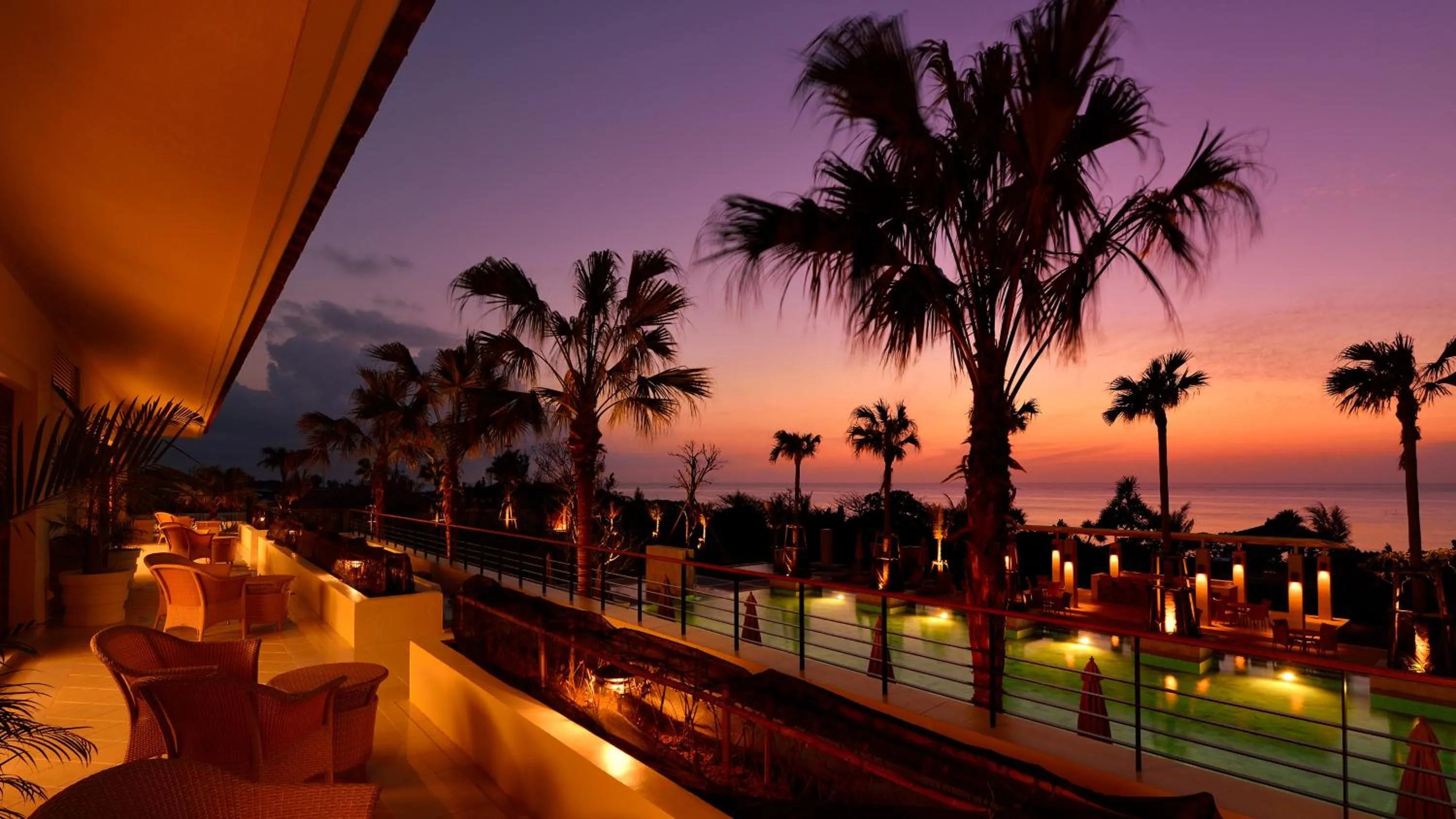 Balcony/Terrace in The Uza Terrace Beach Club Villas