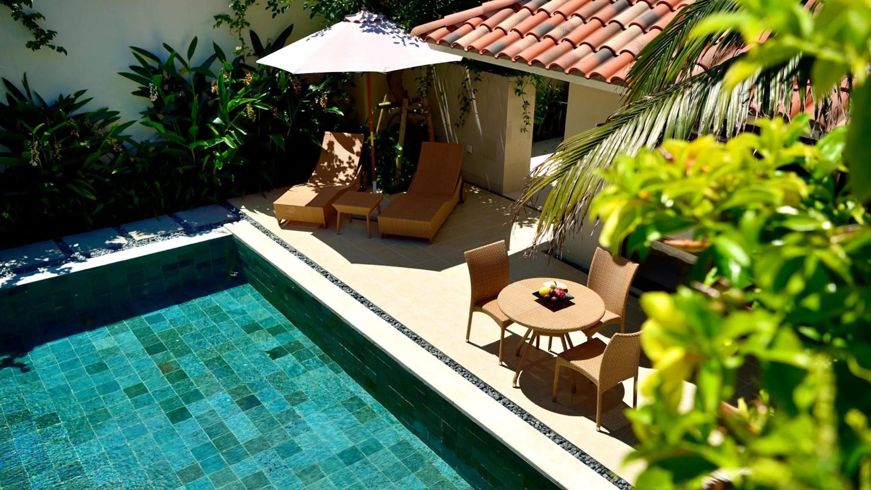Patio in The Uza Terrace Beach Club Villas