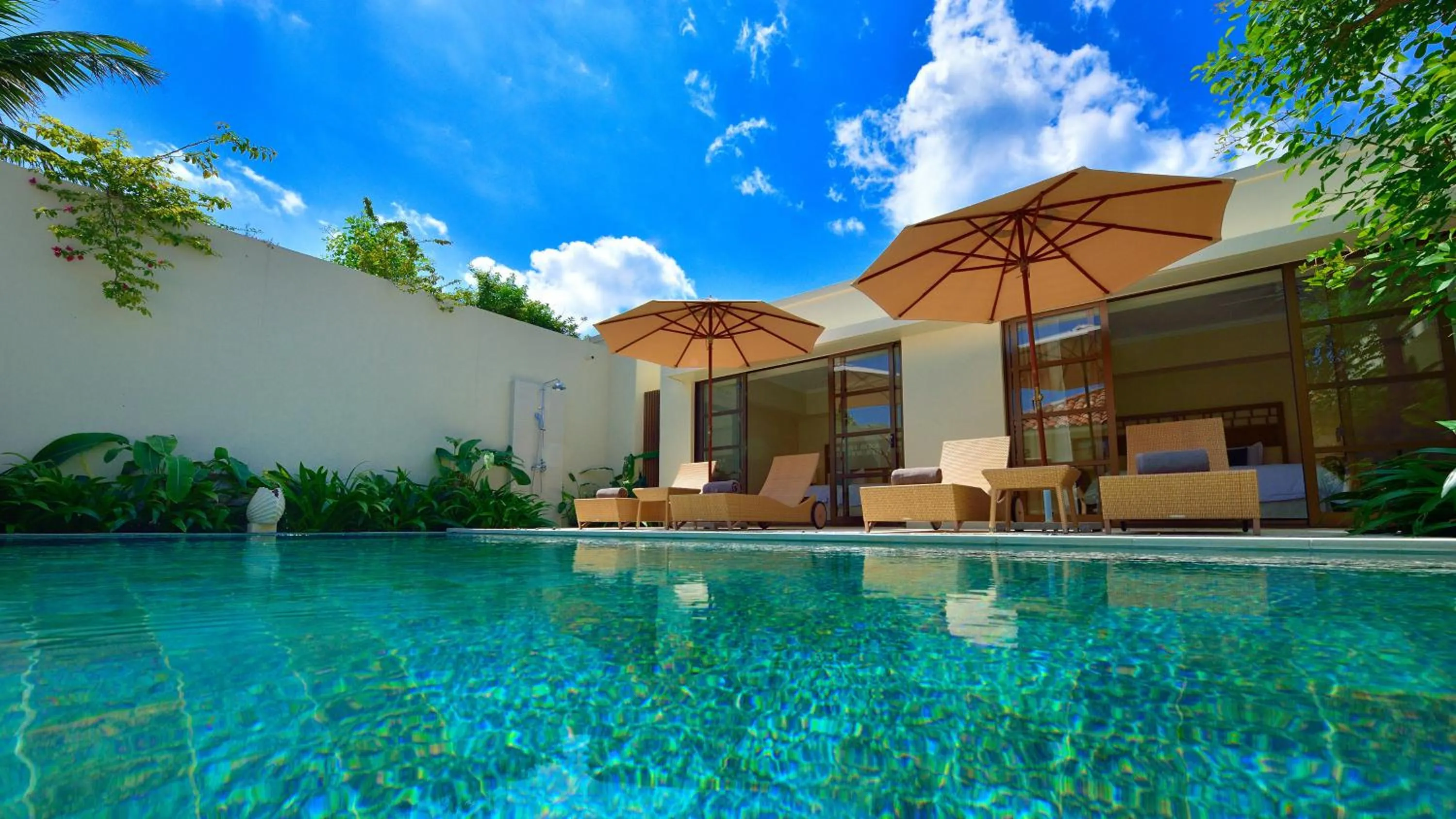 Patio in The Uza Terrace Beach Club Villas