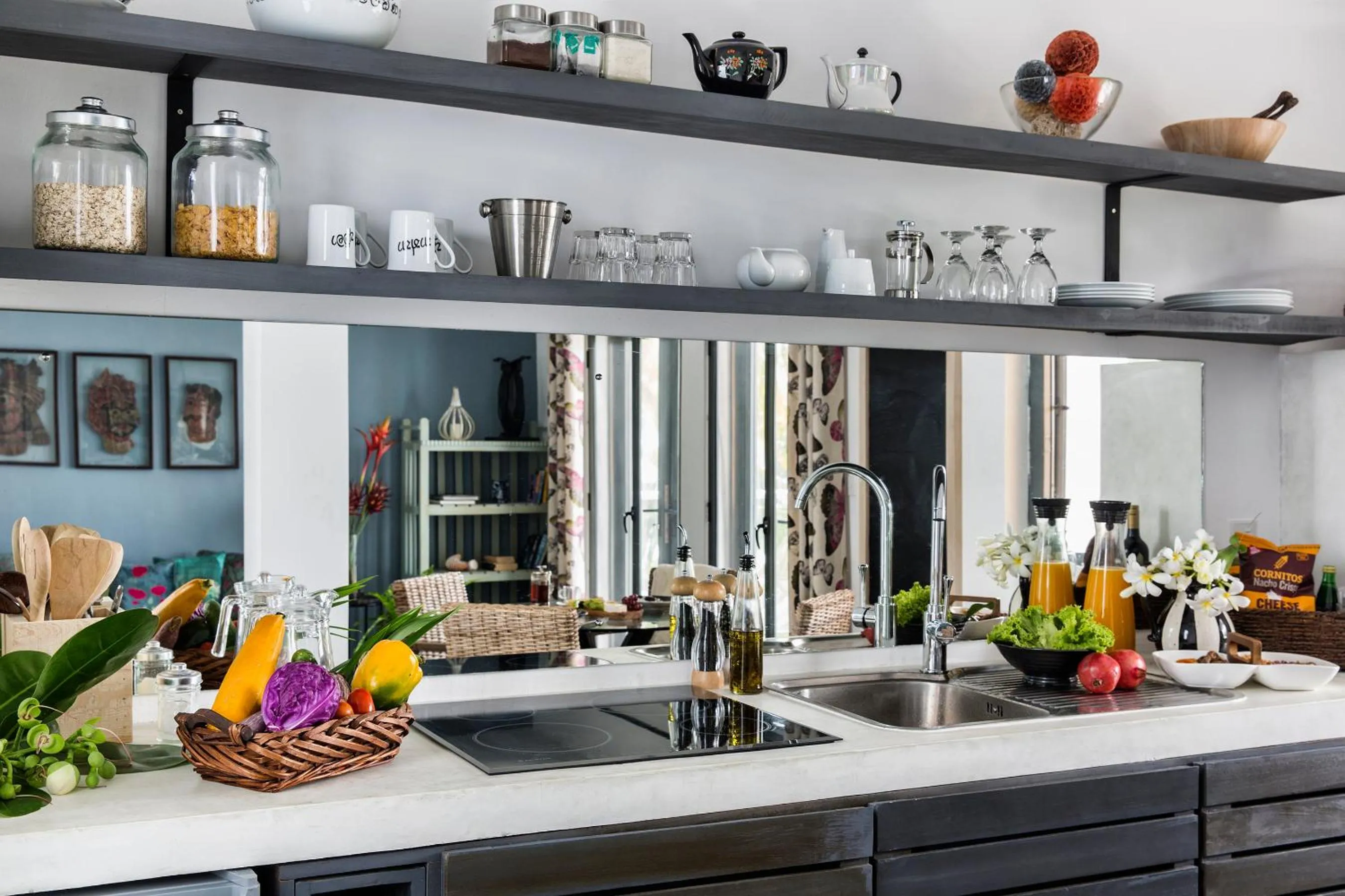 Kitchen or kitchenette in Owl and the Pussycat Hotel & Restaurant