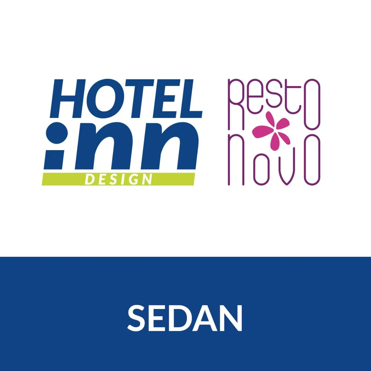 Property logo or sign in Hotel Inn Design Sedan
