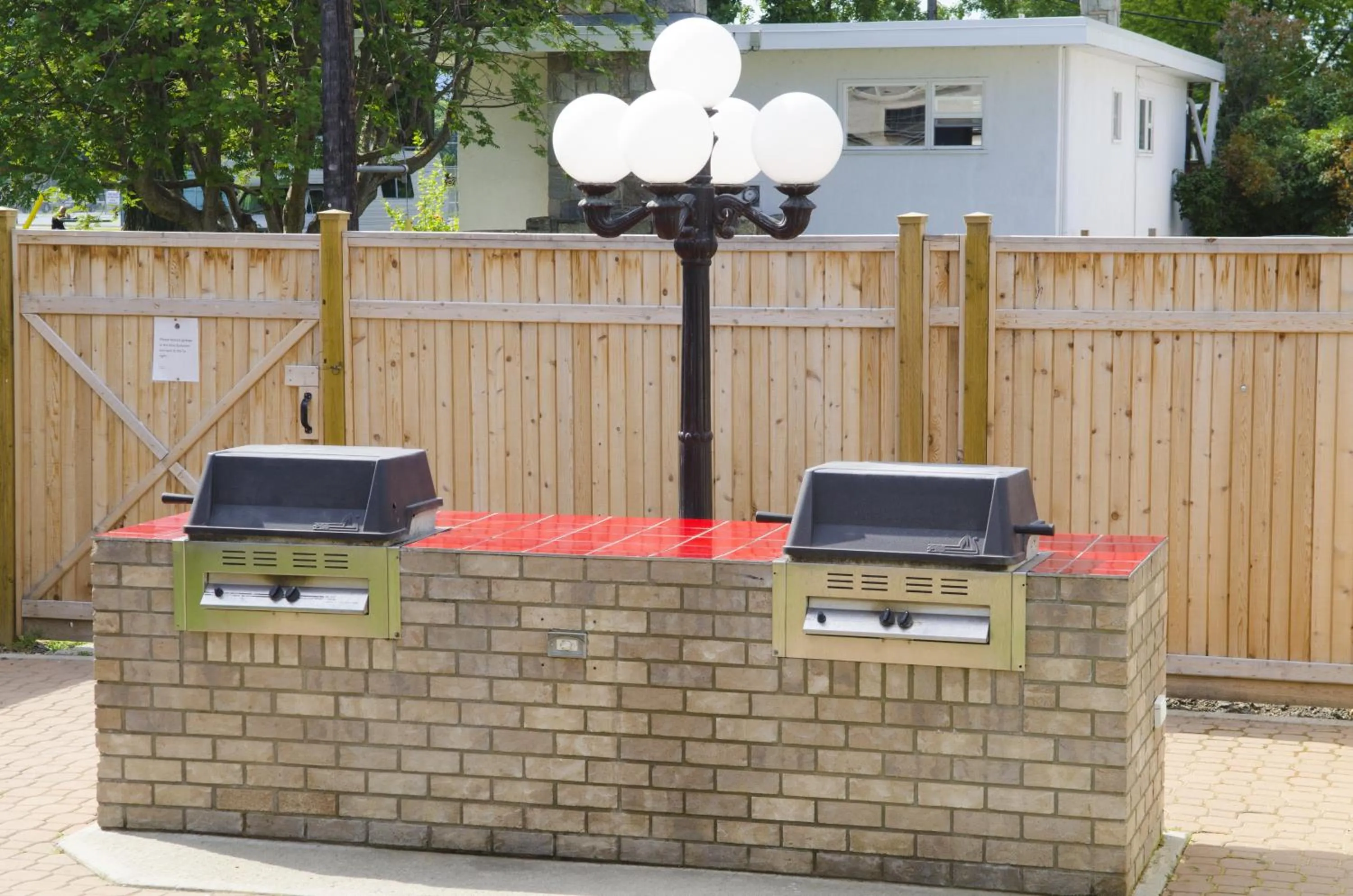Patio in Tiki Shores Inn & Suites