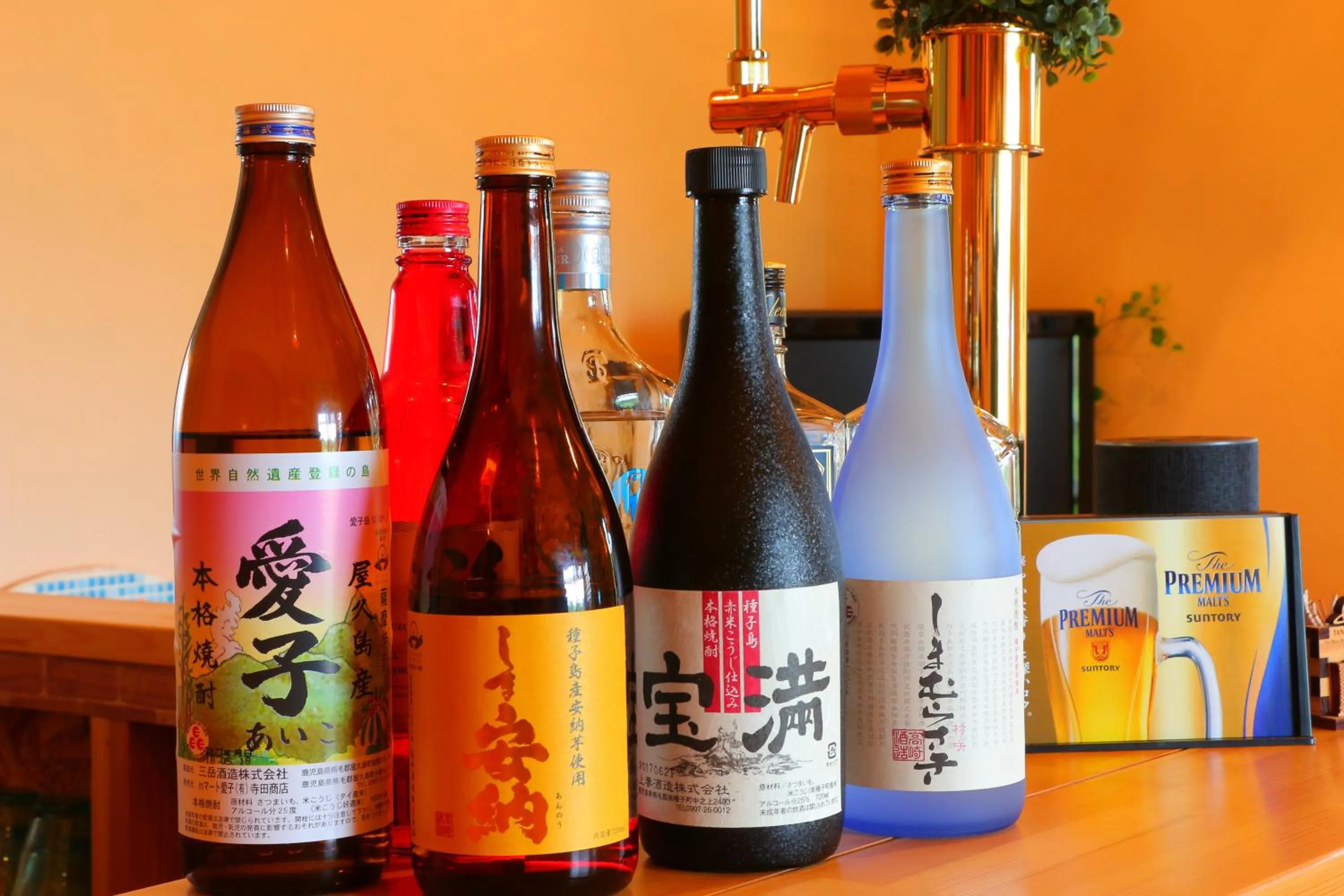 Alcoholic drinks in Tanegashima Minshuku Yuyu