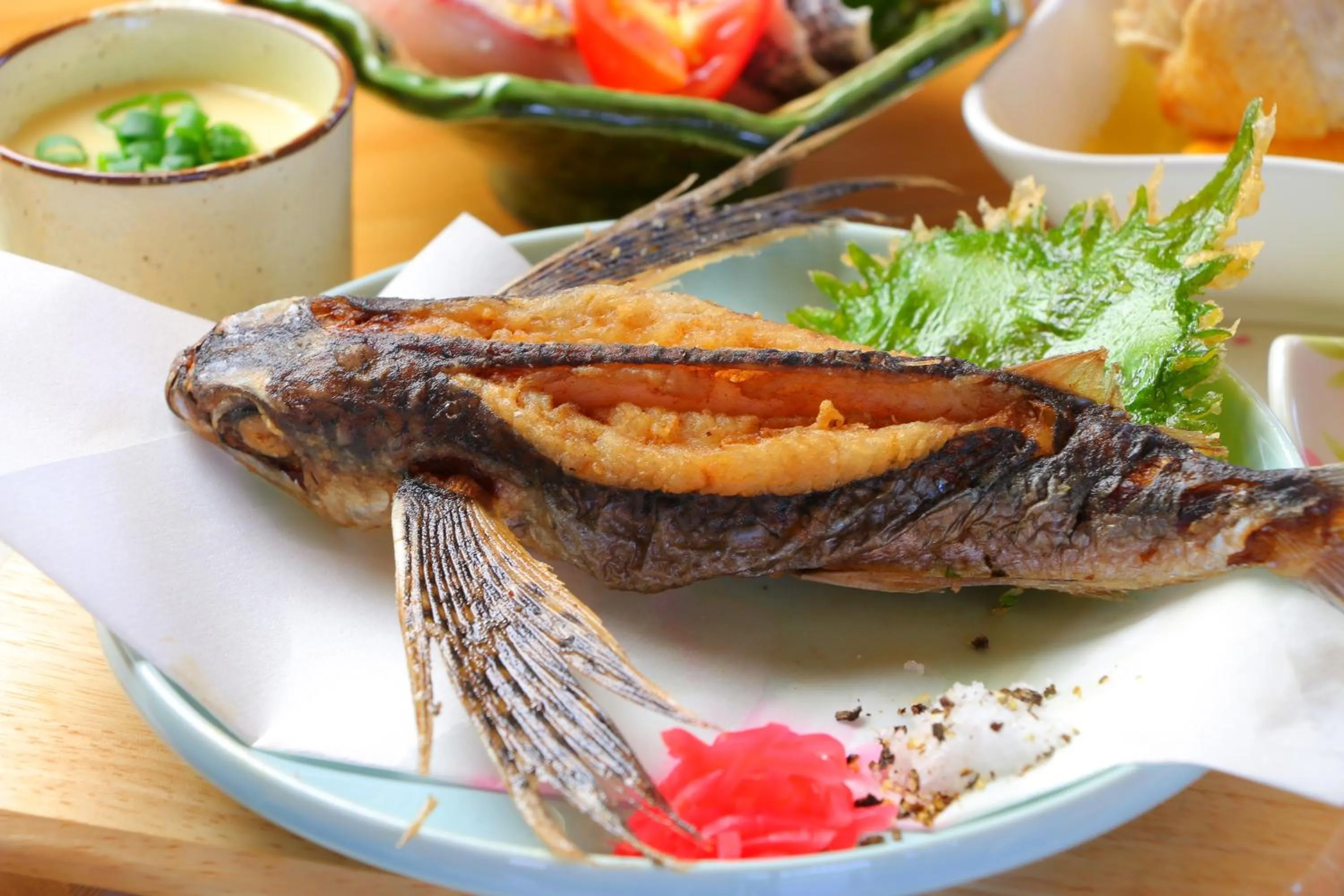 Food in Tanegashima Minshuku Yuyu