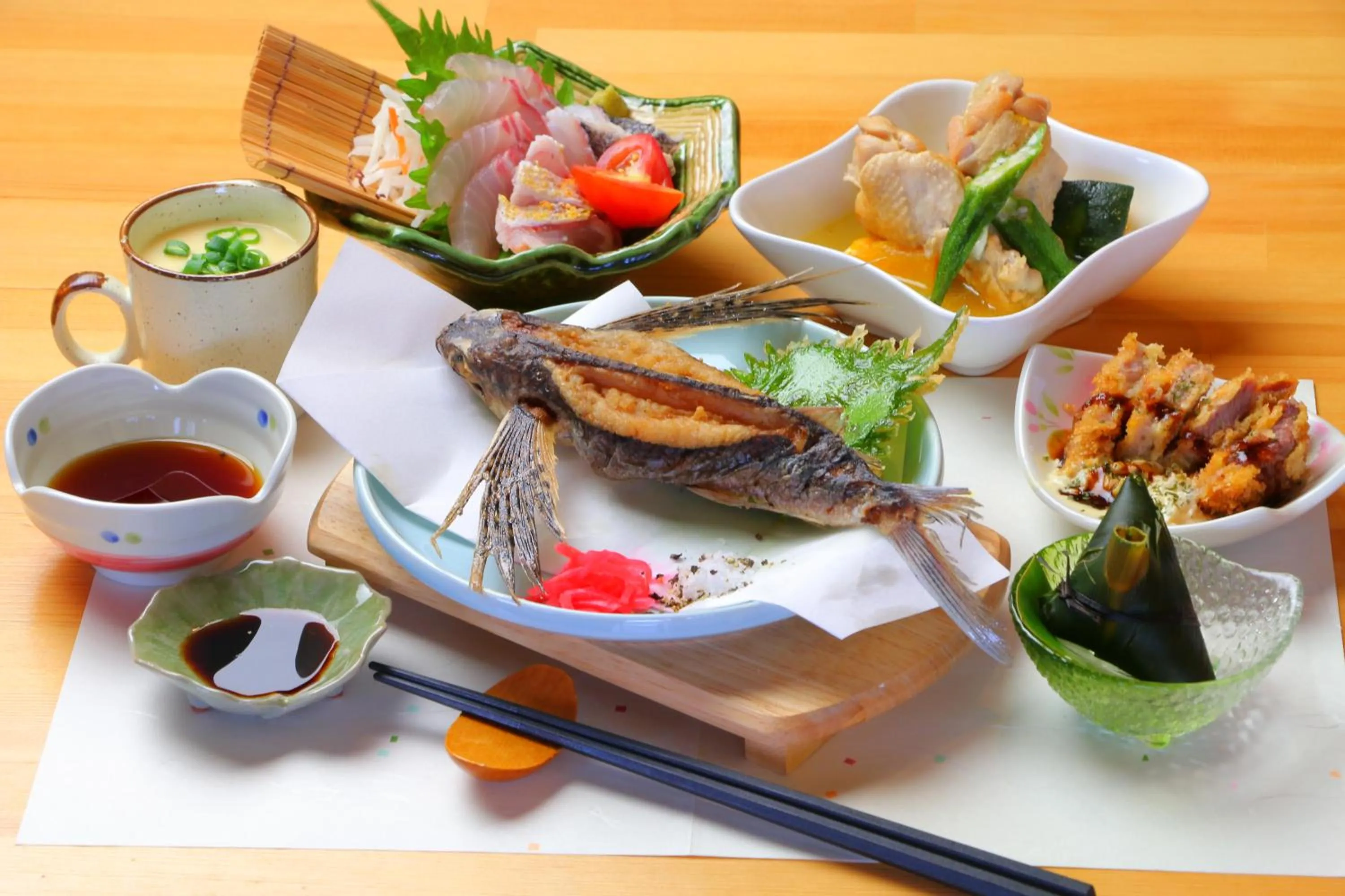 Food in Tanegashima Minshuku Yuyu