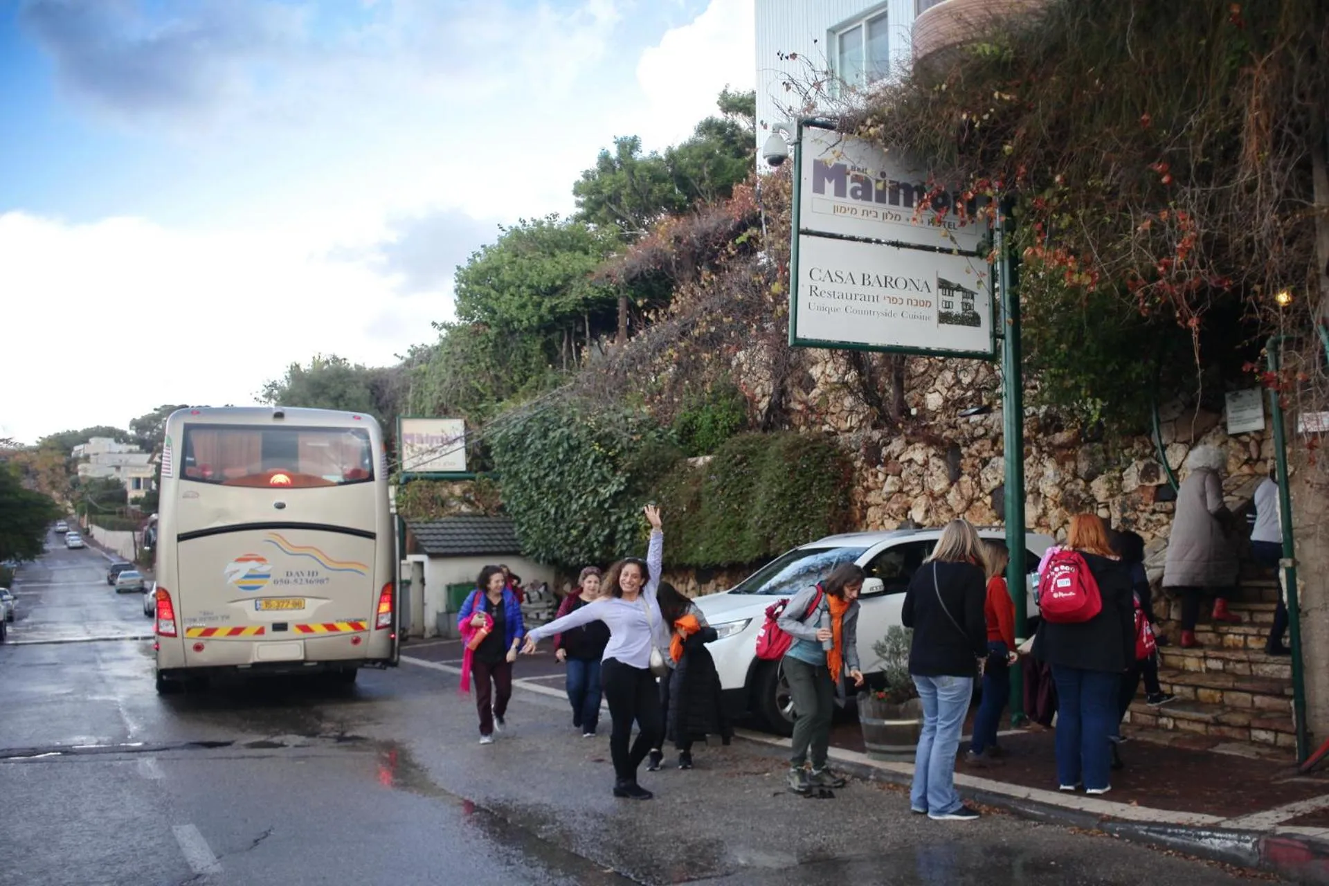 group of guests in Hotel Beit Maimon