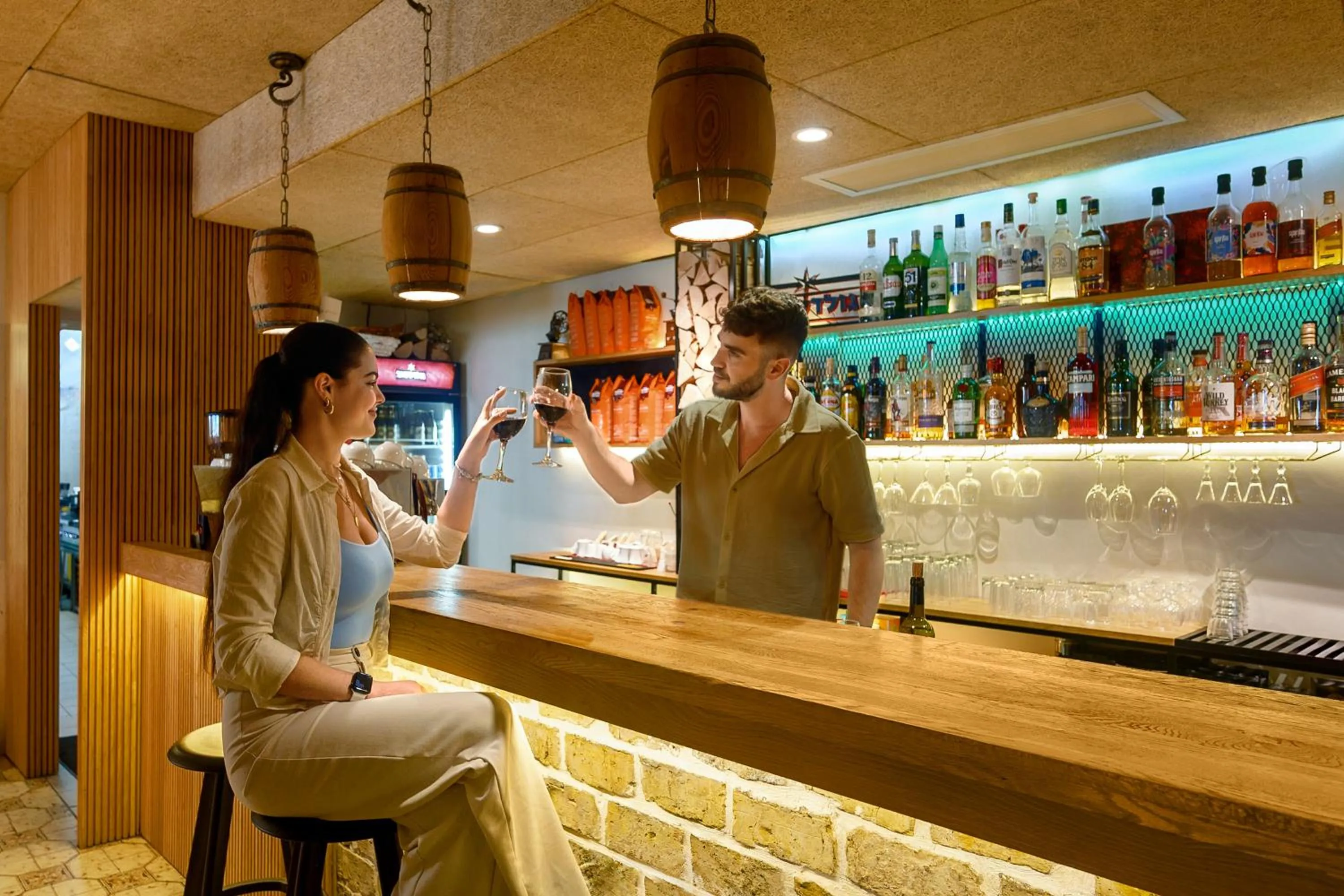 Lounge or bar in Hotel Beit Maimon