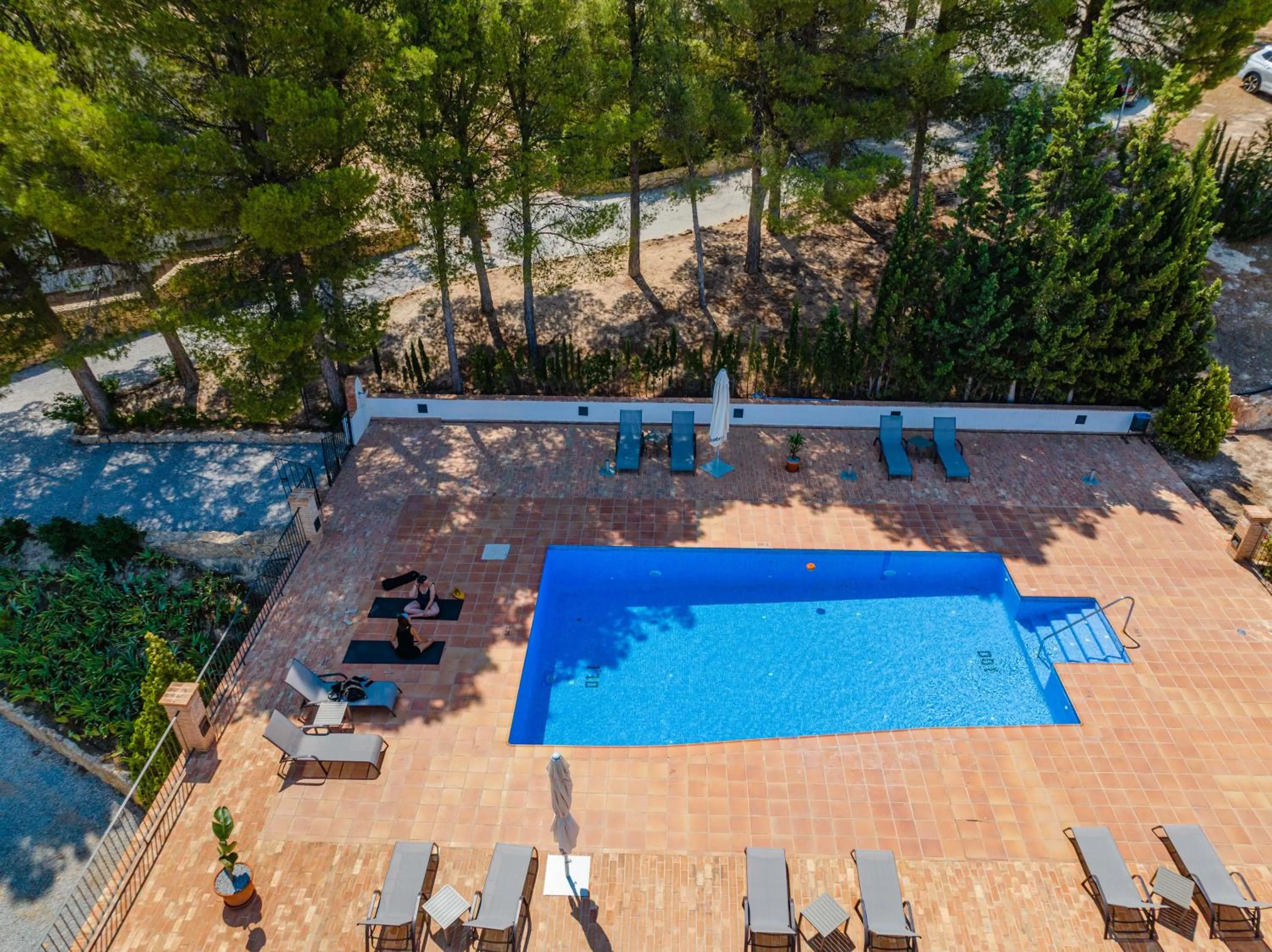 Swimming pool in Hotel Rural La Alcanacia
