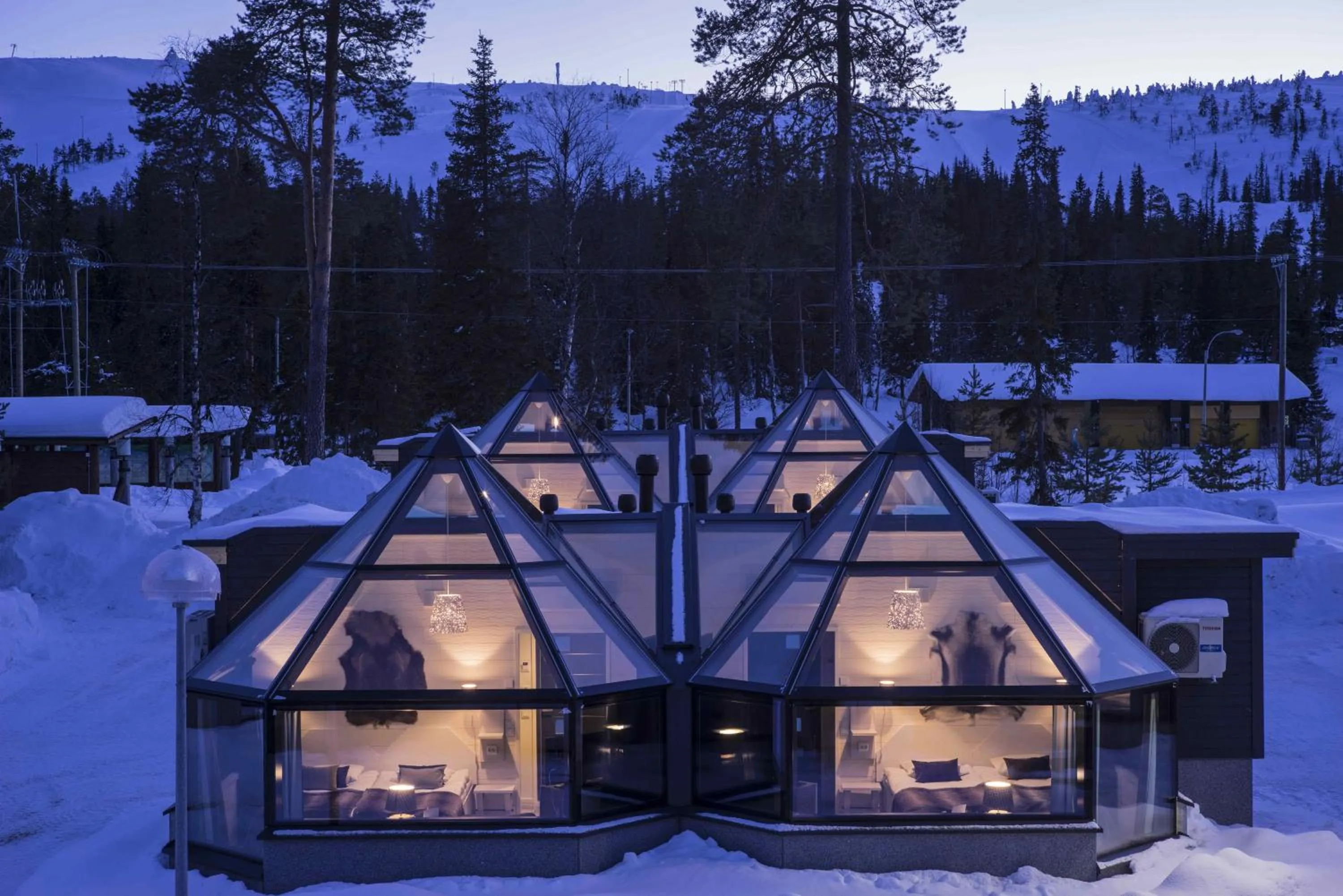 Property building in Santa's Hotel Aurora & Igloos