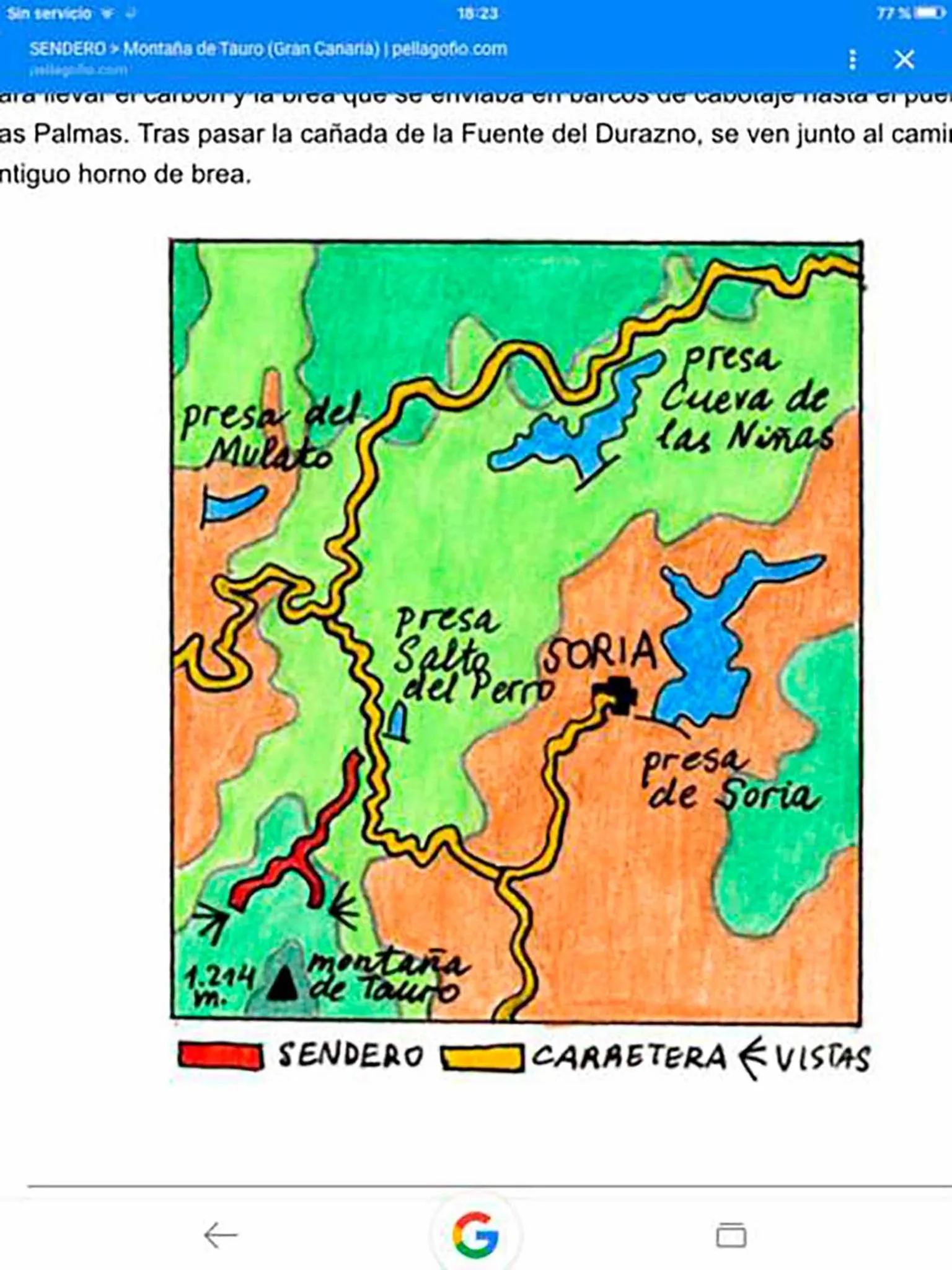 Hiking in Pensión Playa