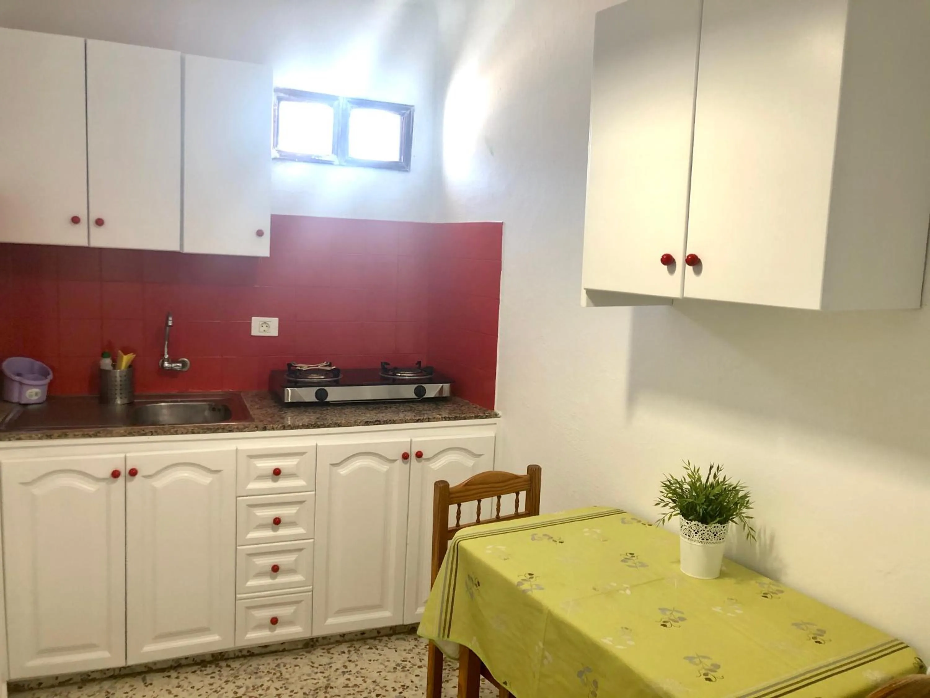 Kitchen or kitchenette in Pensión Playa