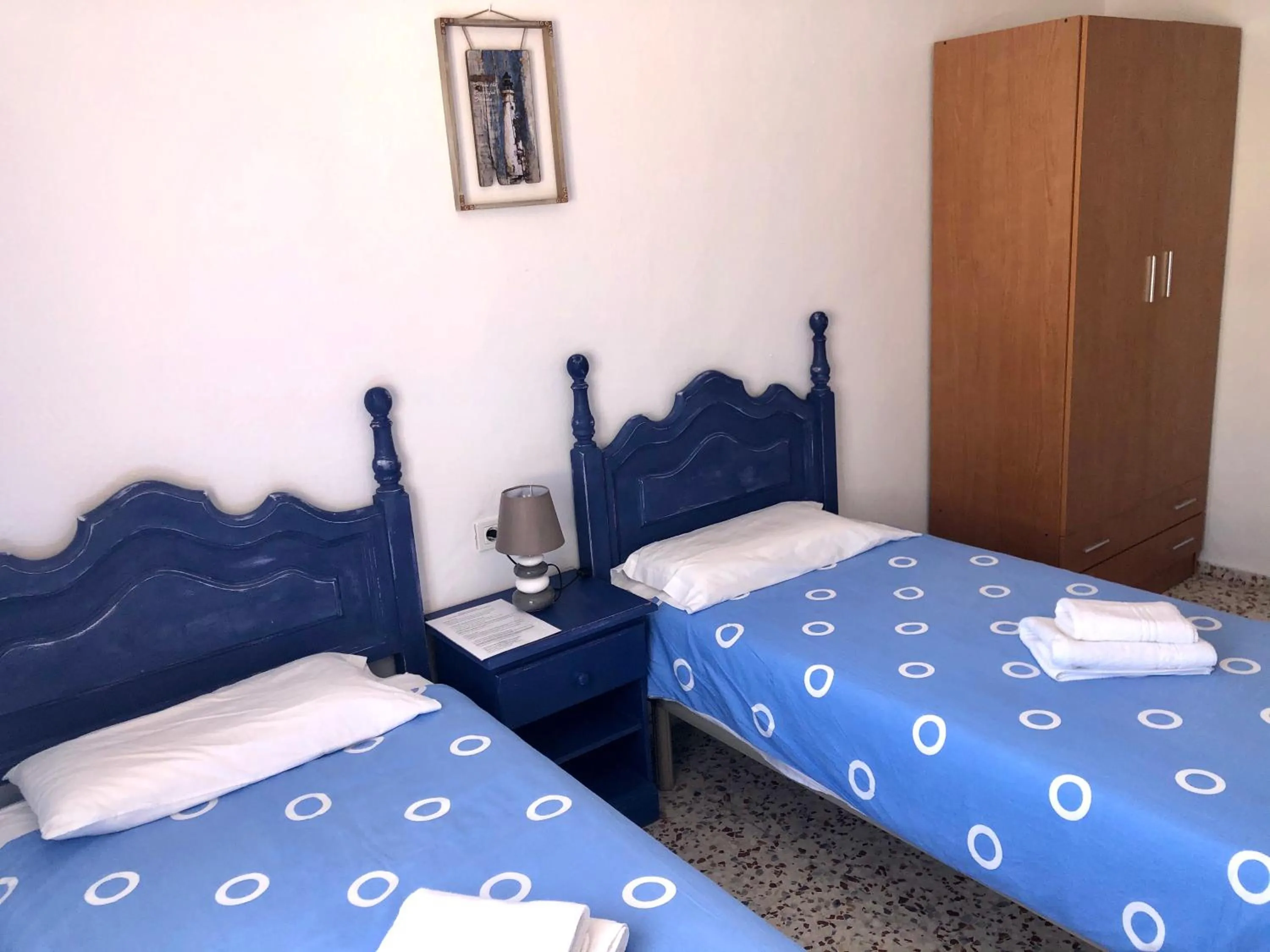 Bed in Pensión Playa