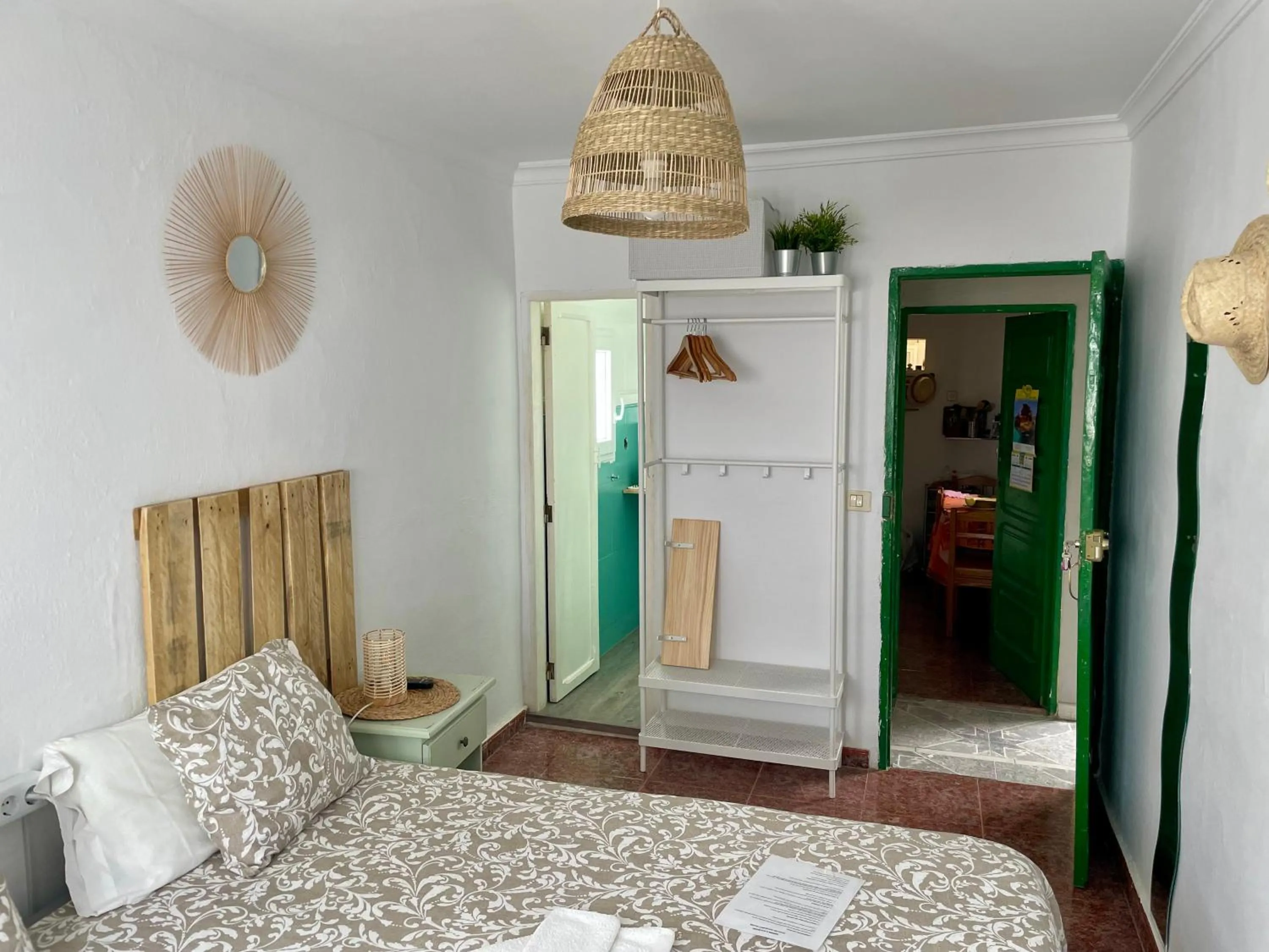 Bed in Pensión Playa