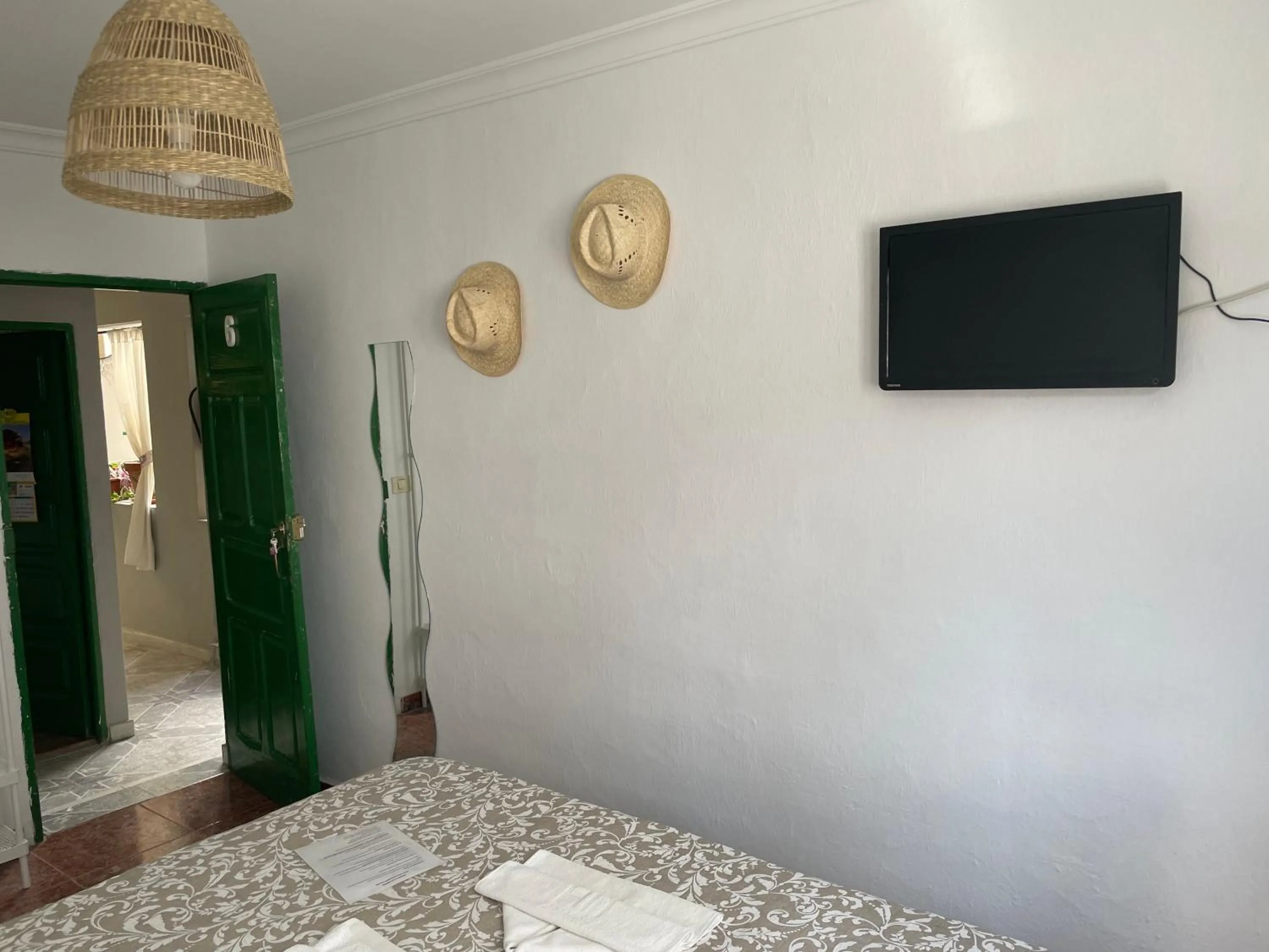 Bed in Pensión Playa