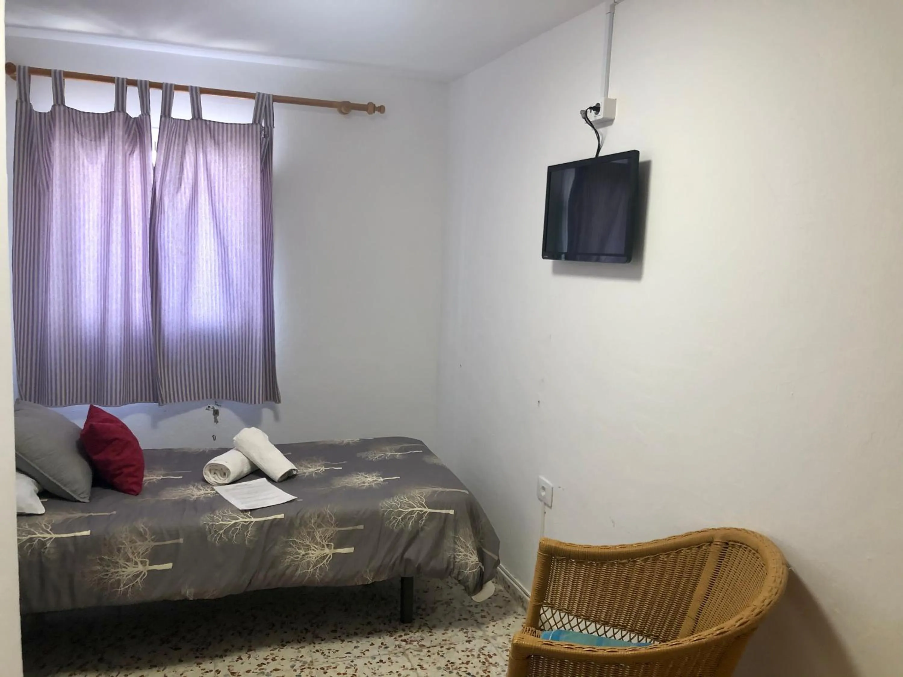 Bed in Pensión Playa