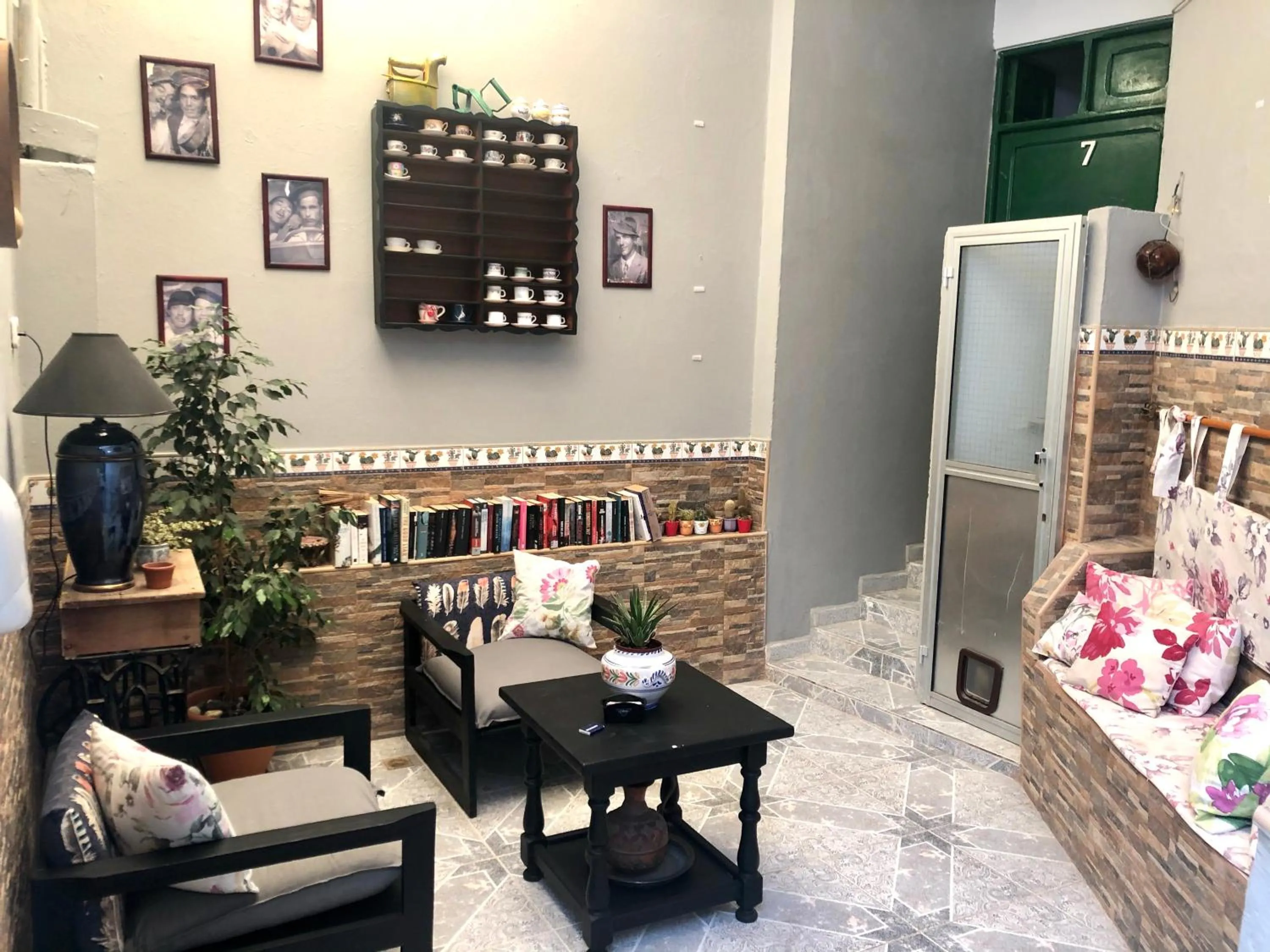 Patio in Pensión Playa