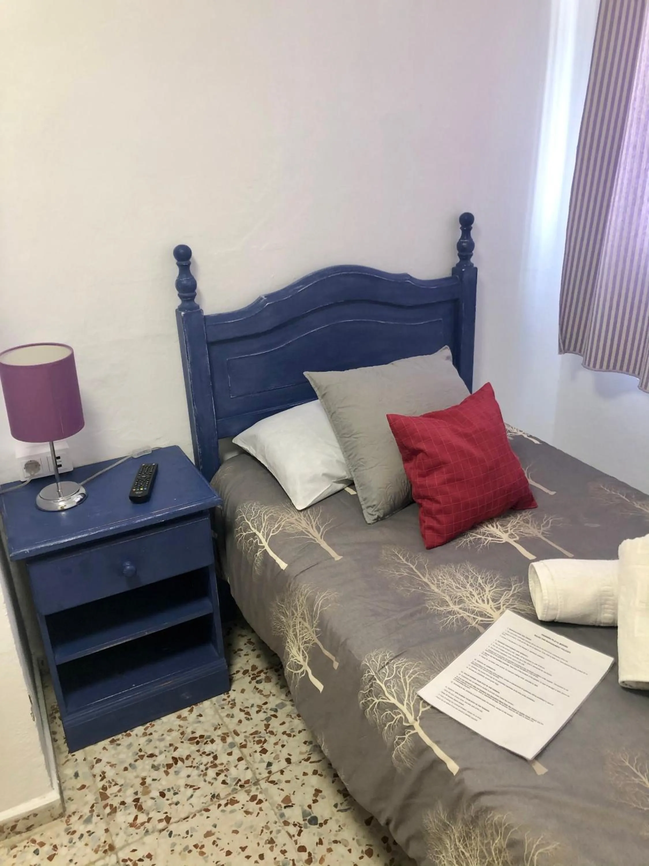 Bed in Pensión Playa