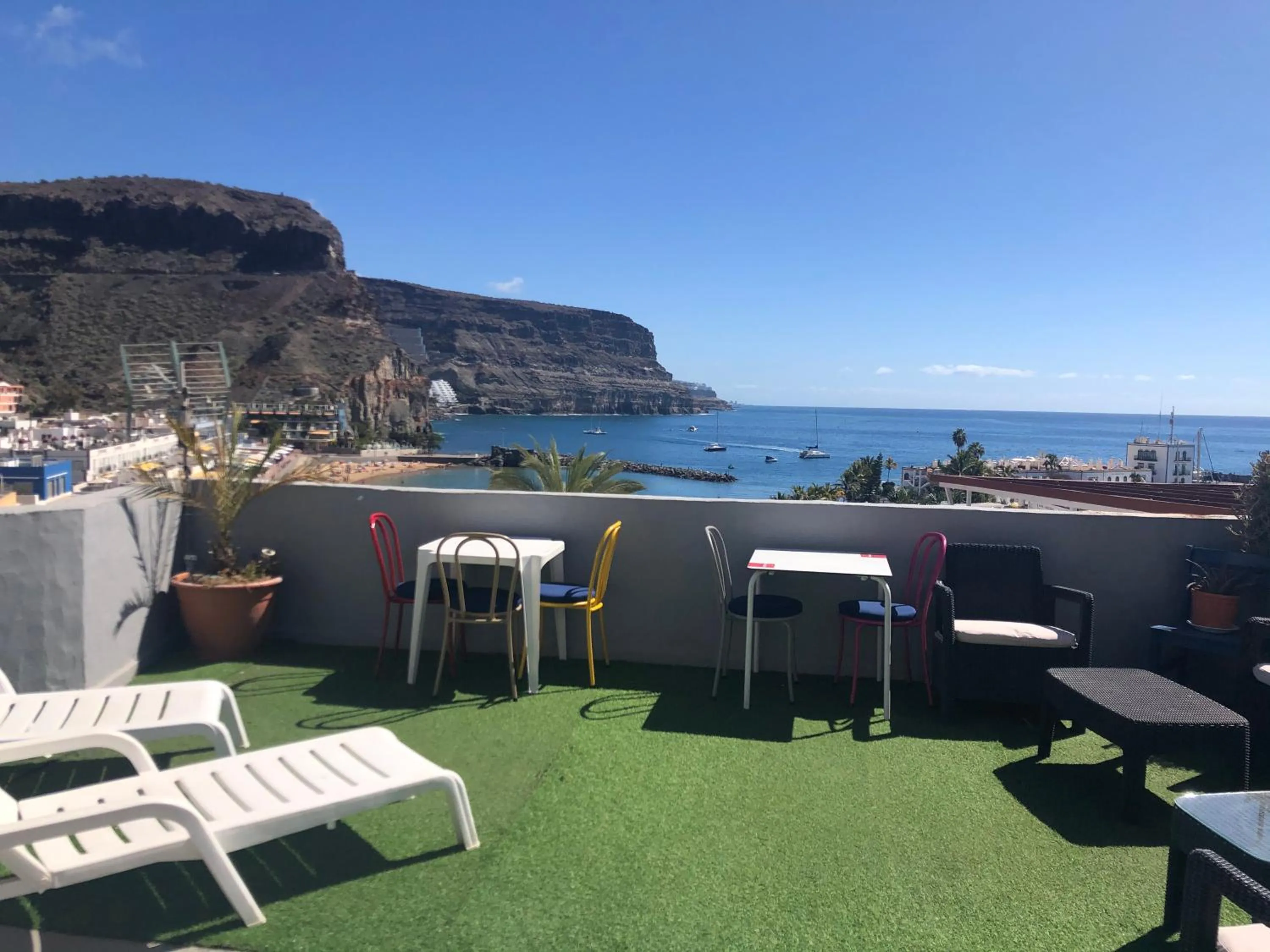Solarium in Pensión Playa