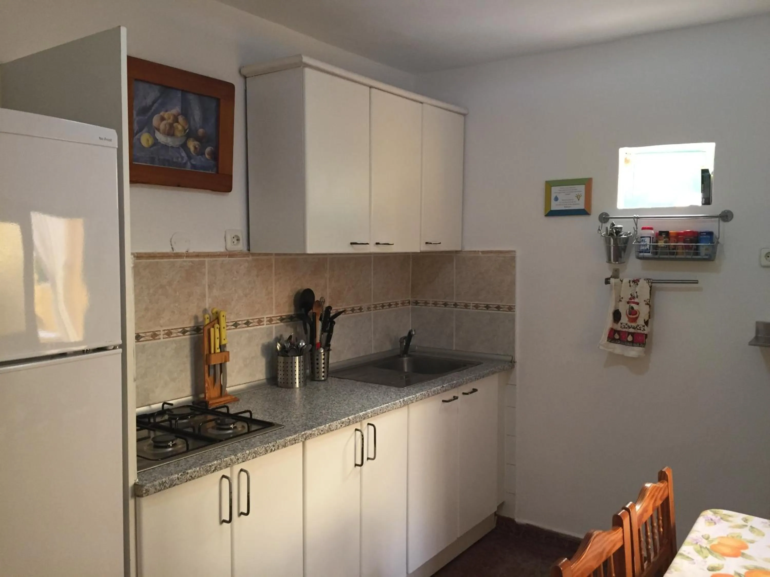 Kitchen or kitchenette in Pensión Playa