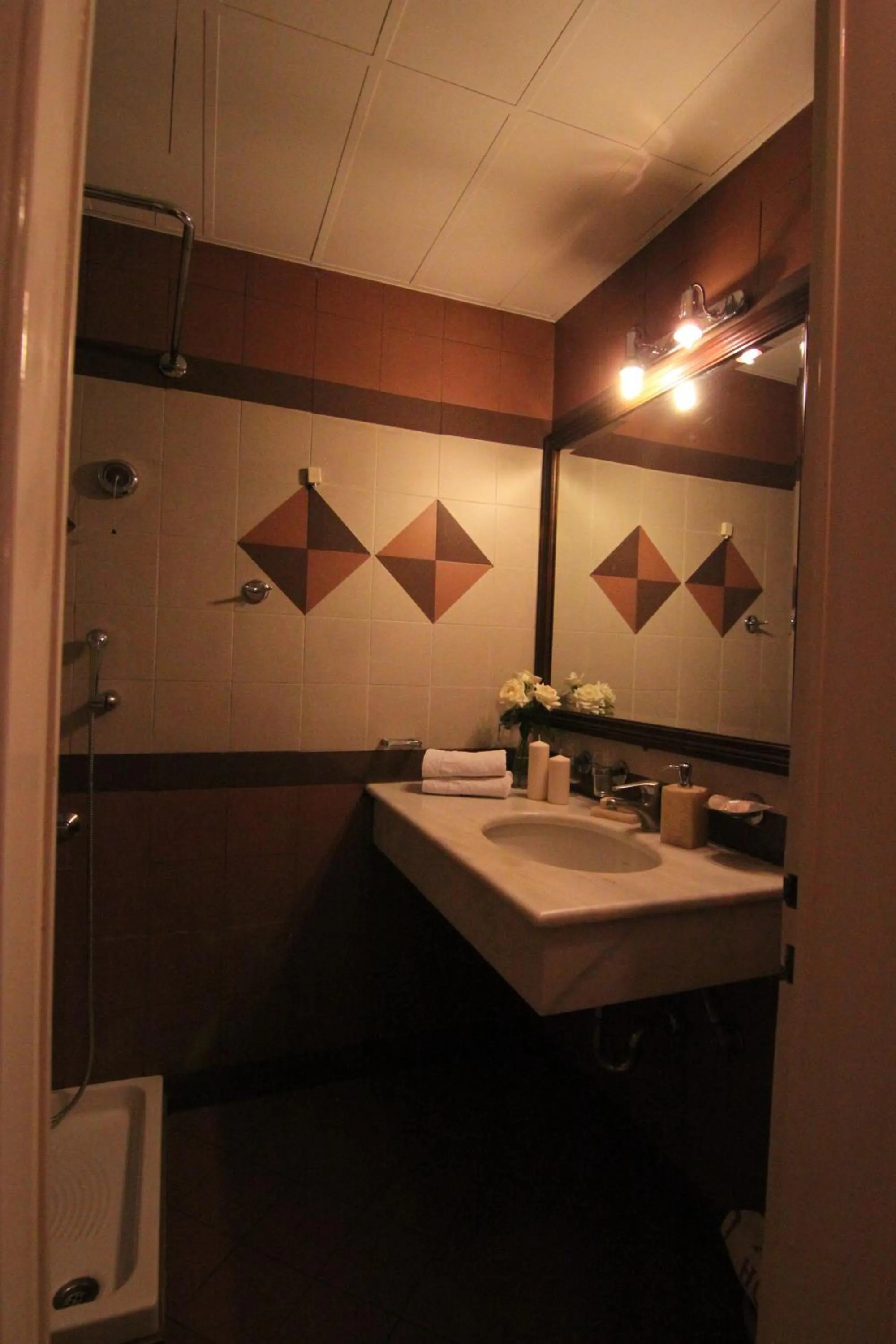 Bathroom in Achillion Hotel