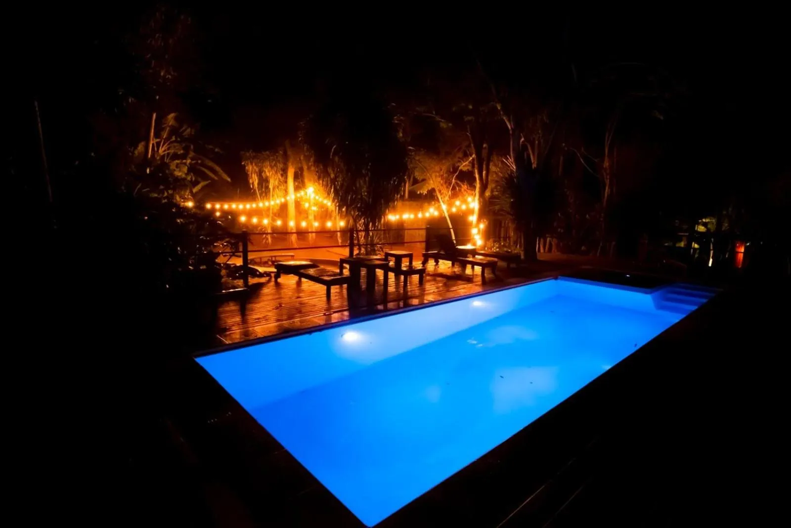 Swimming pool in La Reserva Virgin Lodge