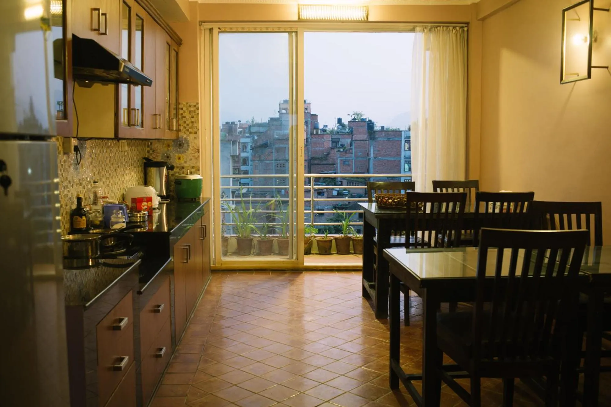 Communal kitchen in Tajaa Pha The Heritage Home