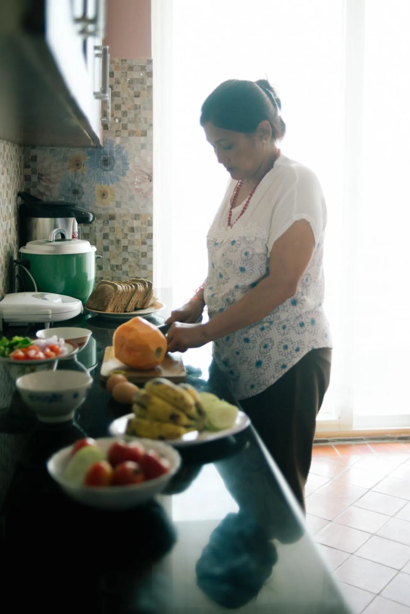 Communal kitchen in Tajaa Pha The Heritage Home